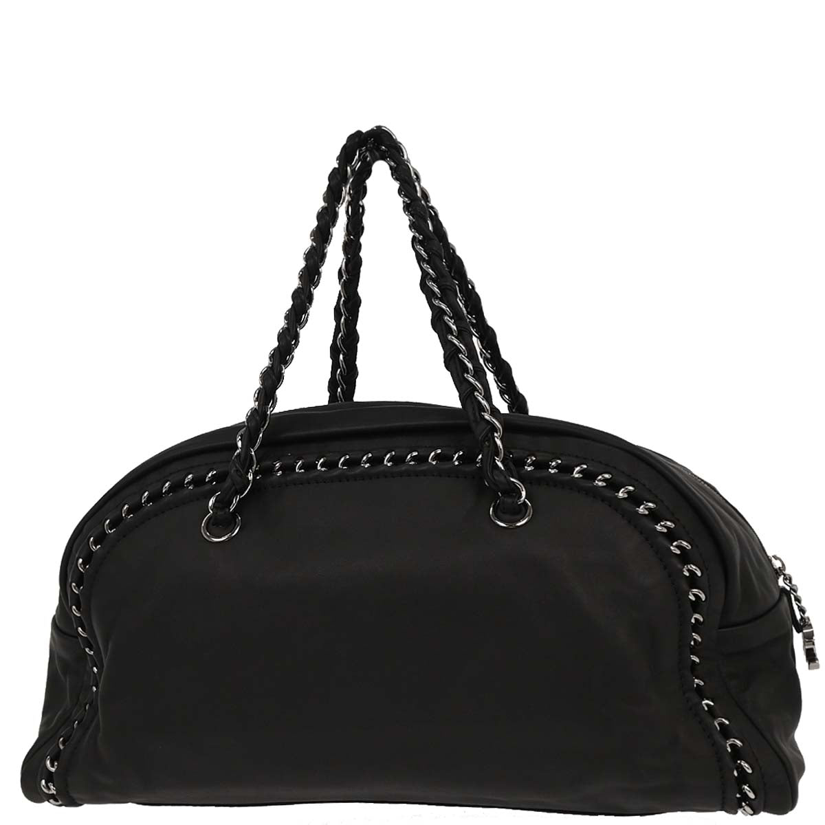 Chanel 2005-2006 Black Calfskin Luxury Line Bowling Bag