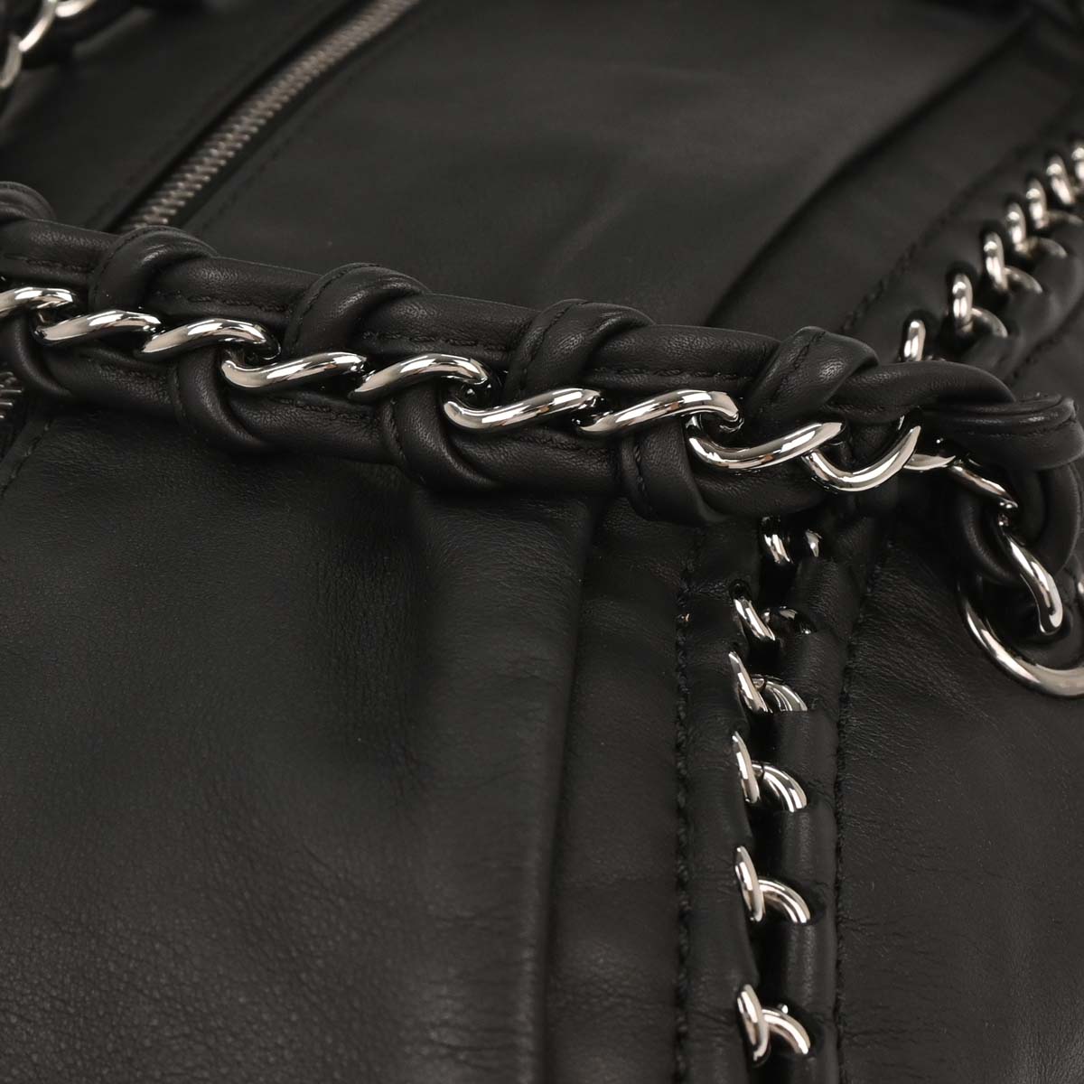 Chanel 2005-2006 Black Calfskin Luxury Line Bowling Bag
