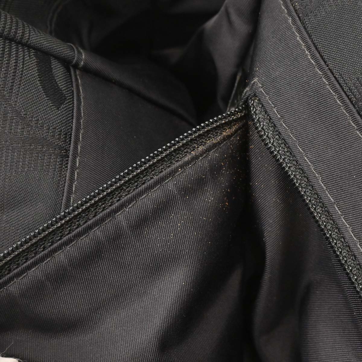 Chanel 2004-2005 Black Jacquard Nylon Travel Line Tote Handbag
