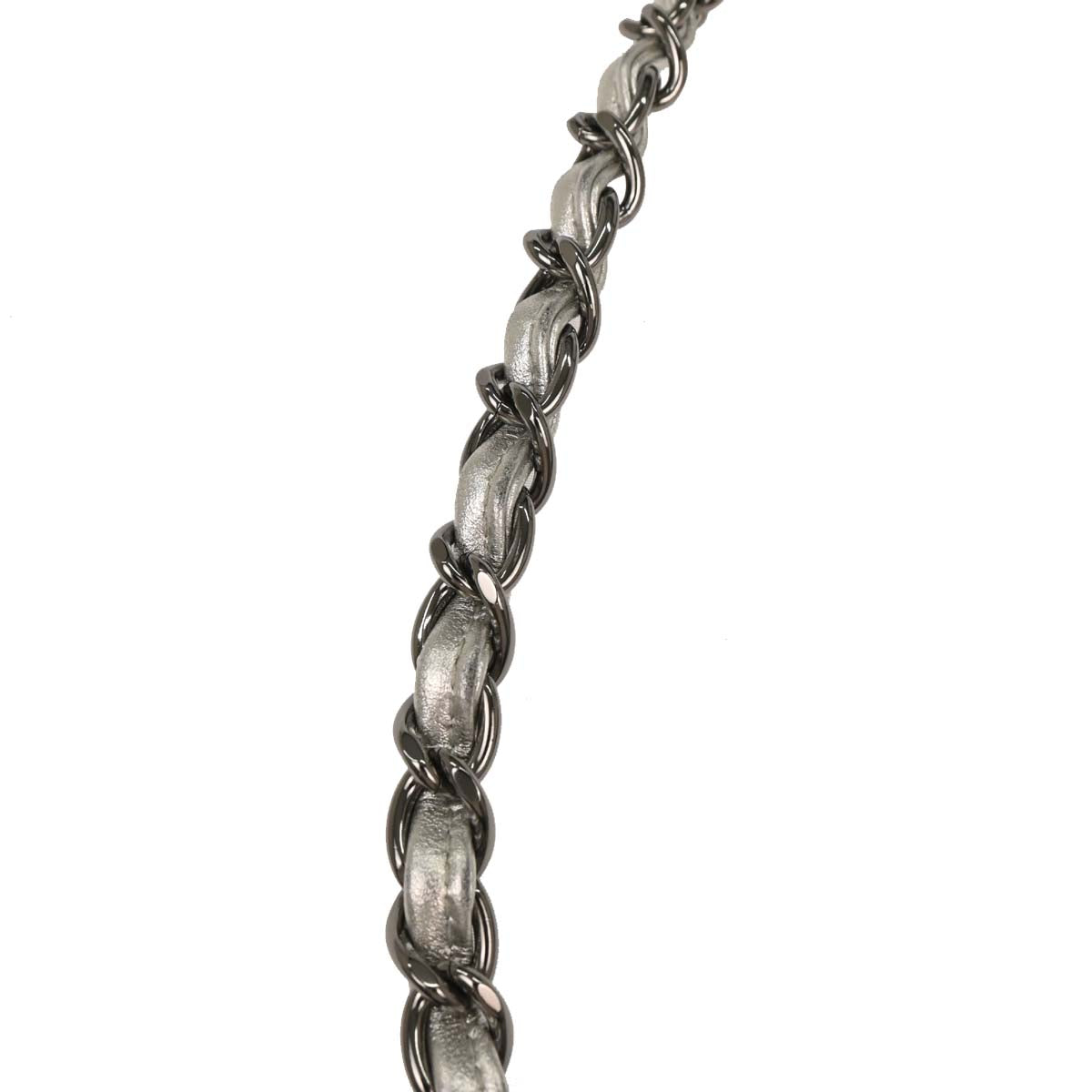Chanel 2006-2008 Silver PVC Lambskin Ice Cube Shoulder Bag