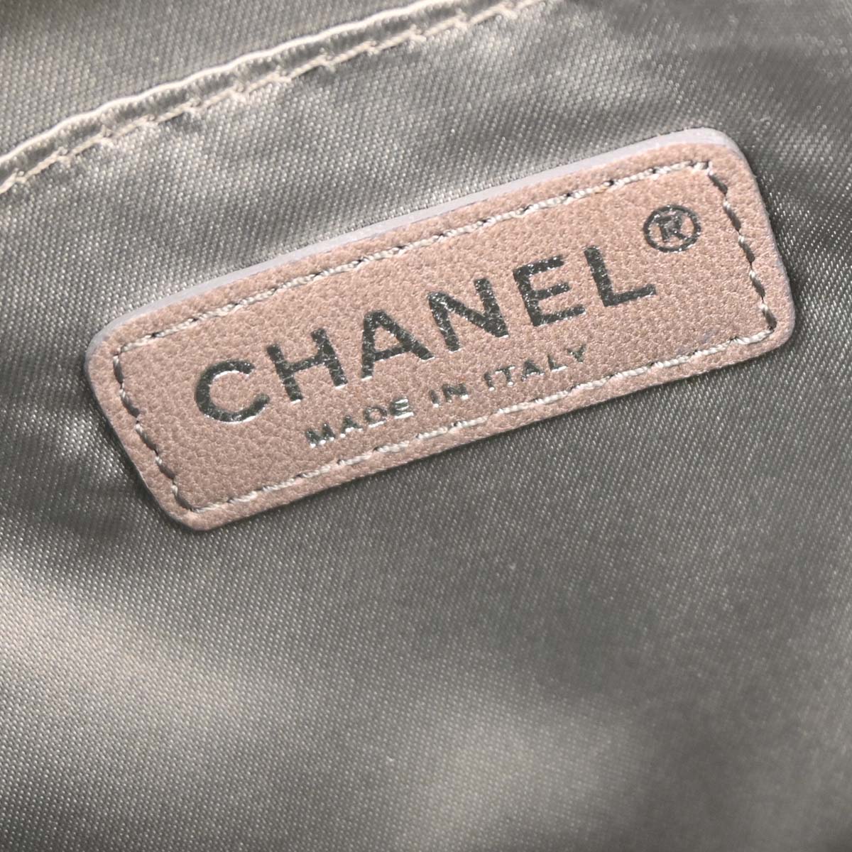 Chanel 2006-2008 Silver PVC Lambskin Ice Cube Shoulder Bag