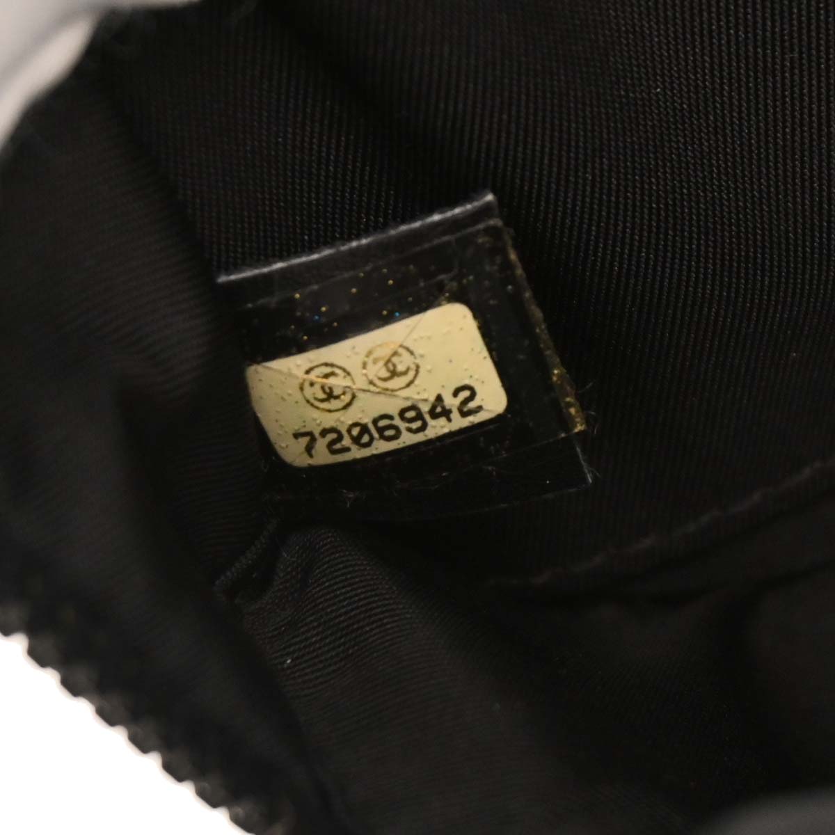 Chanel 2001-2003 Black Jacquard Nylon Travel Line 2way Shoulder Business Bag