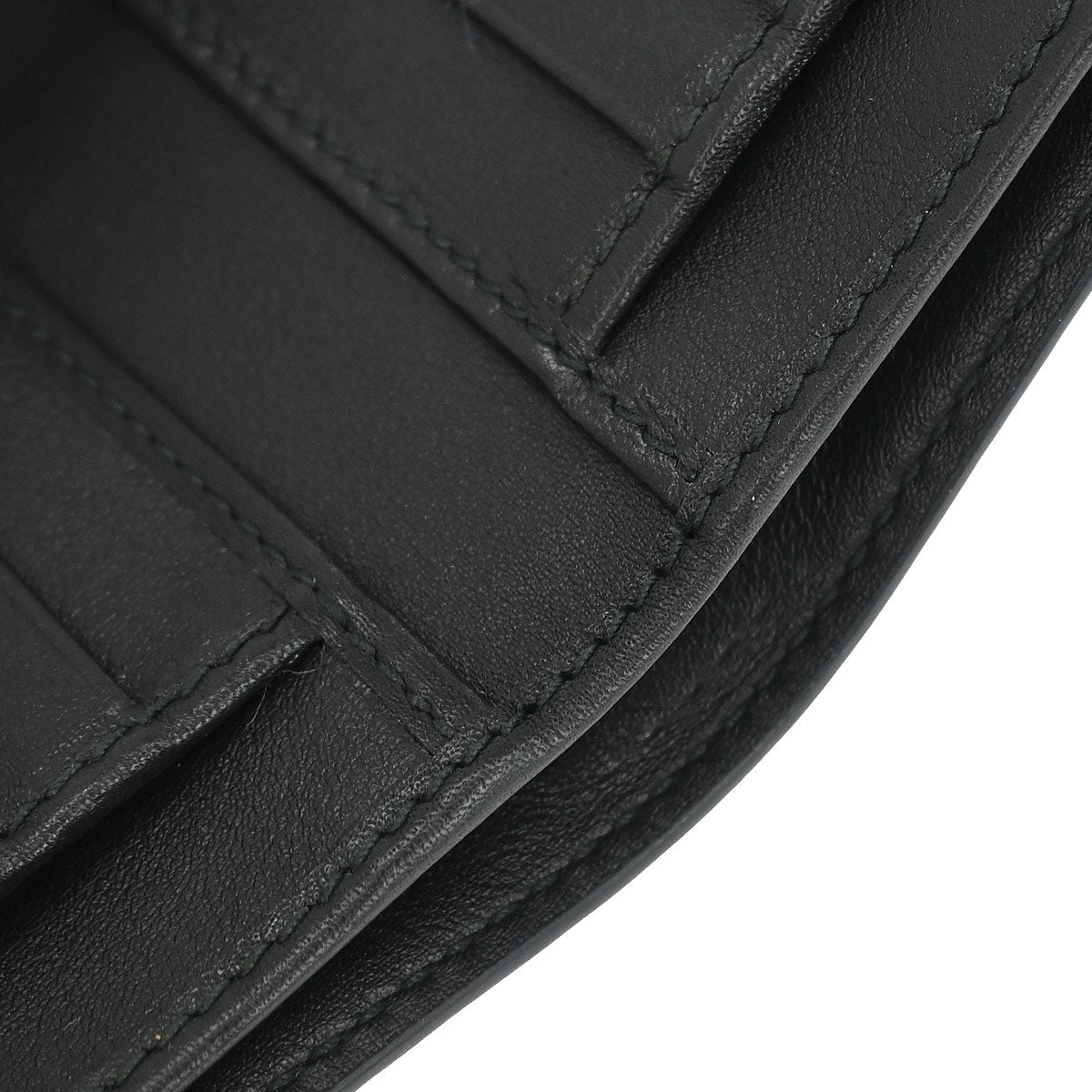 Gucci Black Leather Guccissima Bifold Wallet