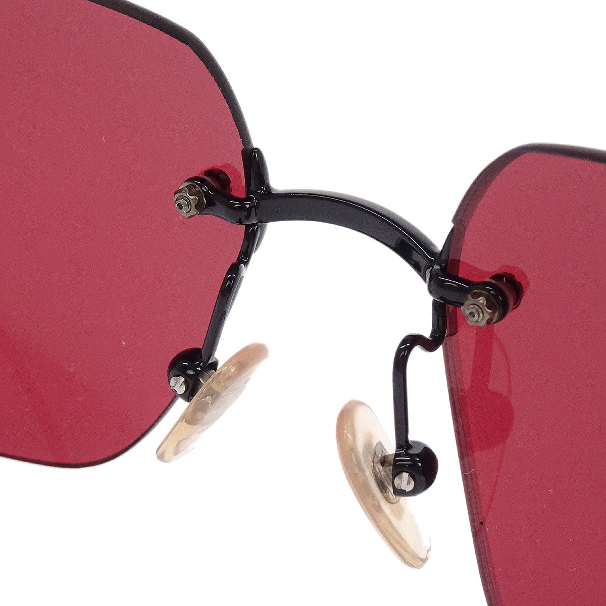 Chanel Sunglasses Eyewear Pink Black Small Good