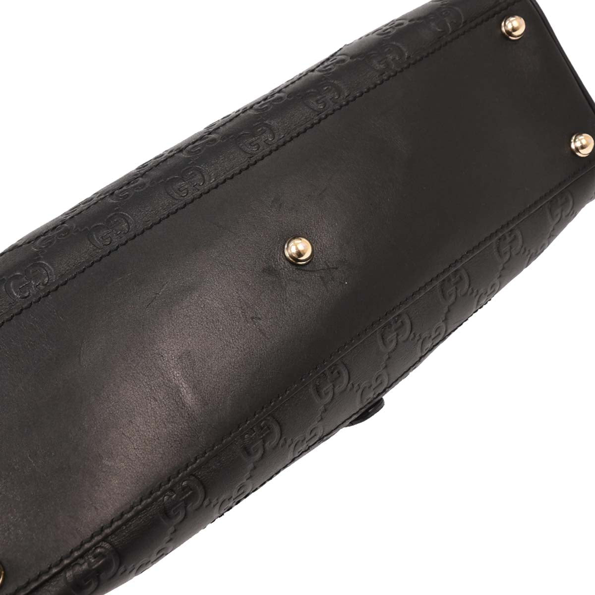 Gucci Black Leather GG Jackie Handbag