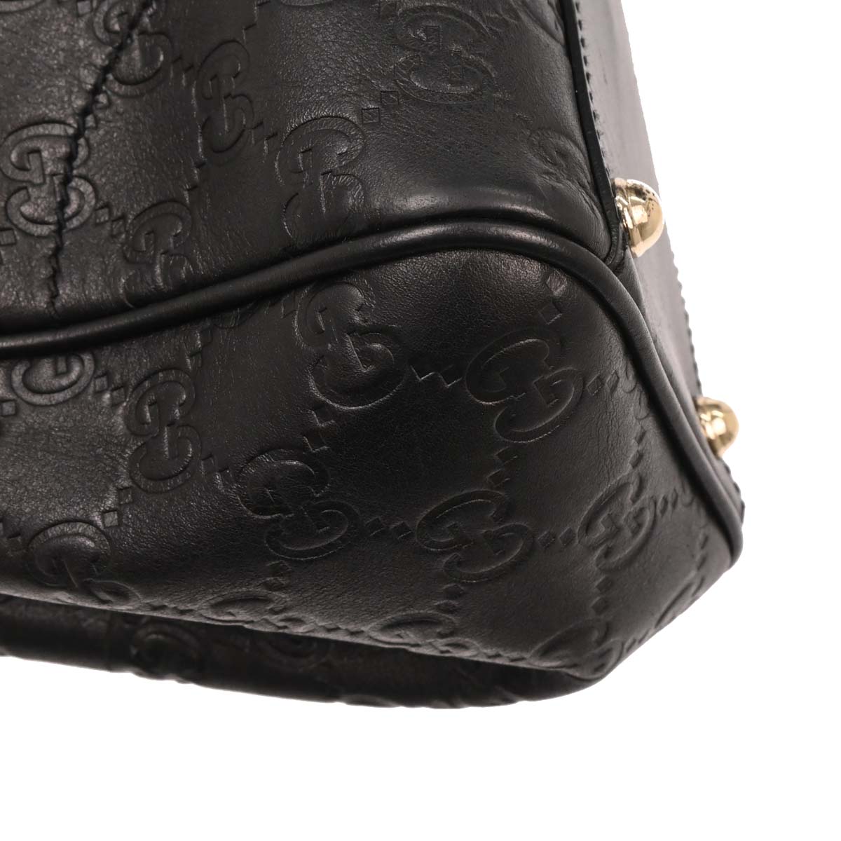Gucci Black Leather GG Jackie Handbag
