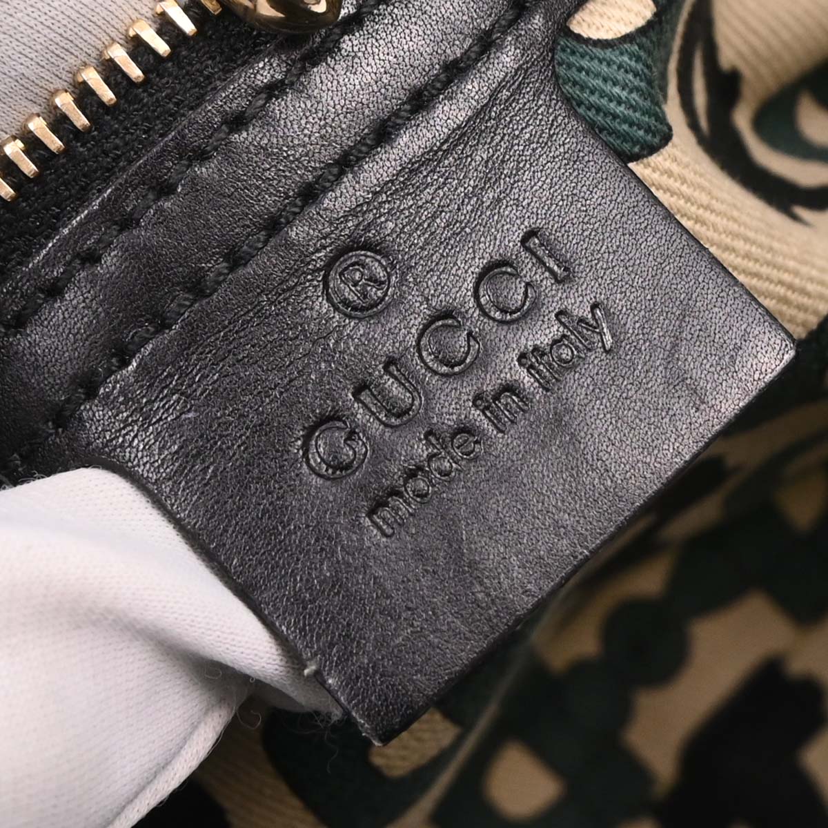 Gucci Black Leather GG Jackie Handbag