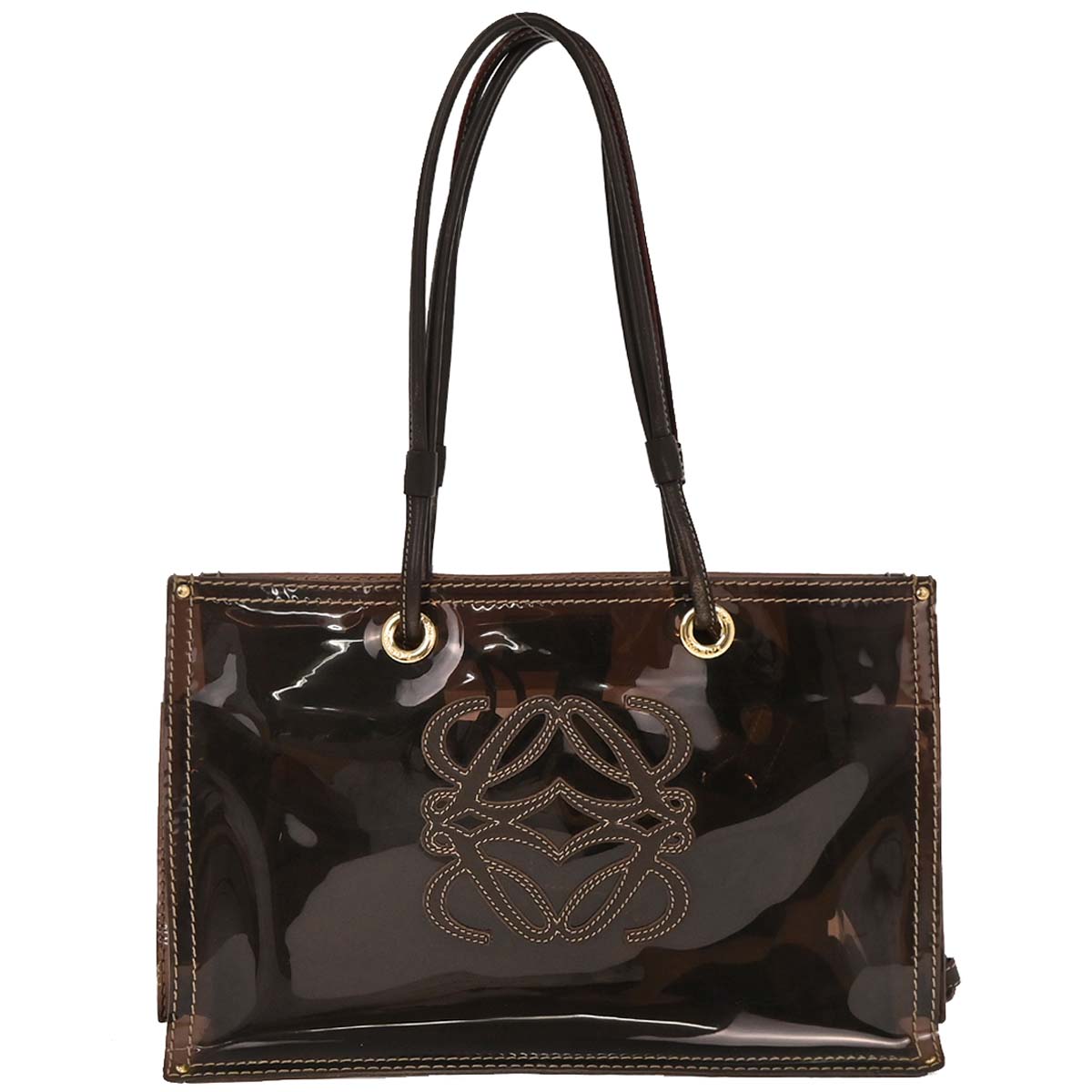 Loewe Brown PVC Tote Bag