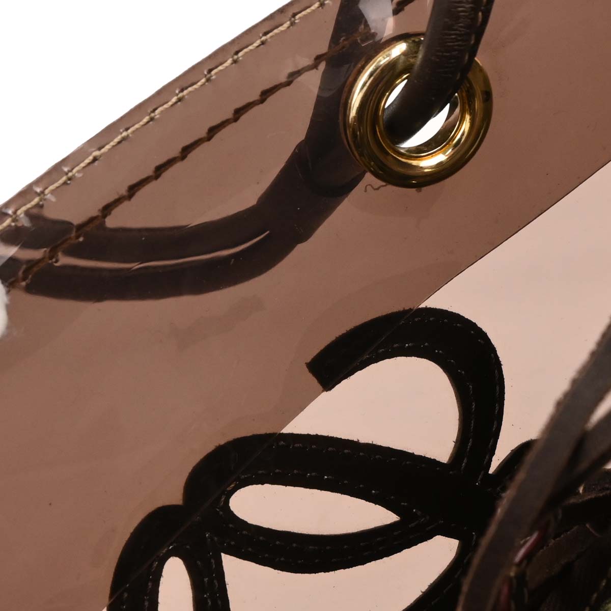 Loewe Brown PVC Tote Bag