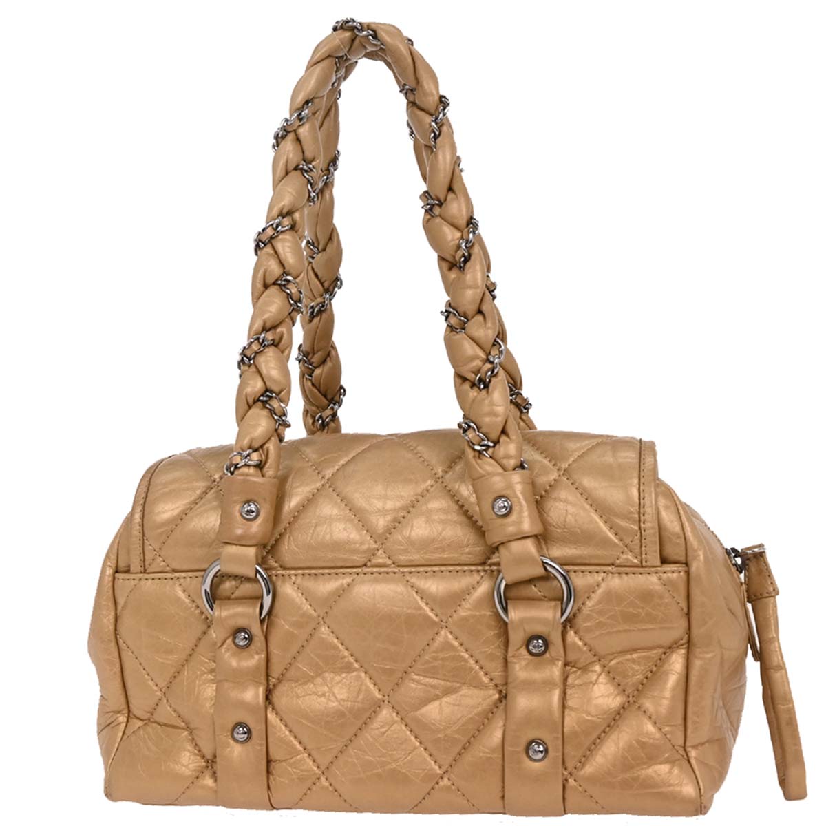 Chanel 2005-2006 Gold Calfskin Ladyblade Handbag