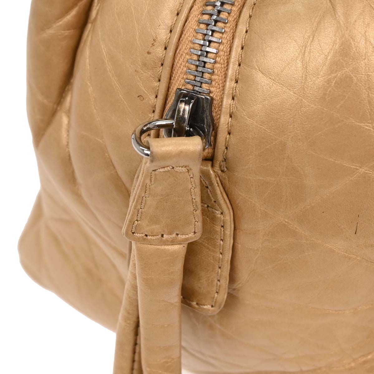 Chanel 2005-2006 Gold Calfskin Ladyblade Handbag