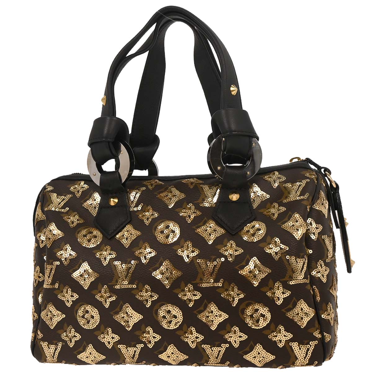 Louis Vuitton Gold Monogram Eclipse Speedy 30 Handbag M40244