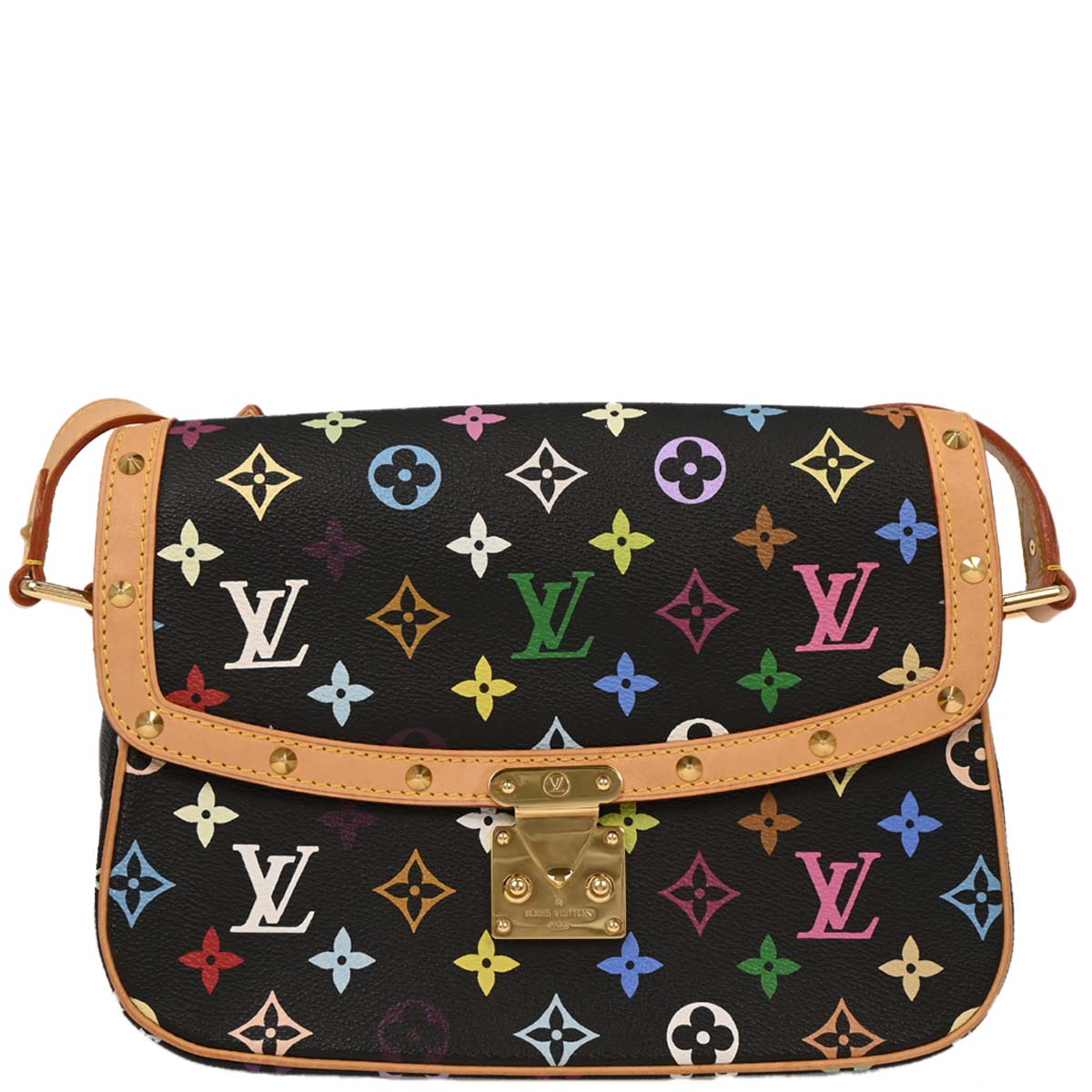 Louis Vuitton Black Multicolor Sologne Shoulder Bag M92639