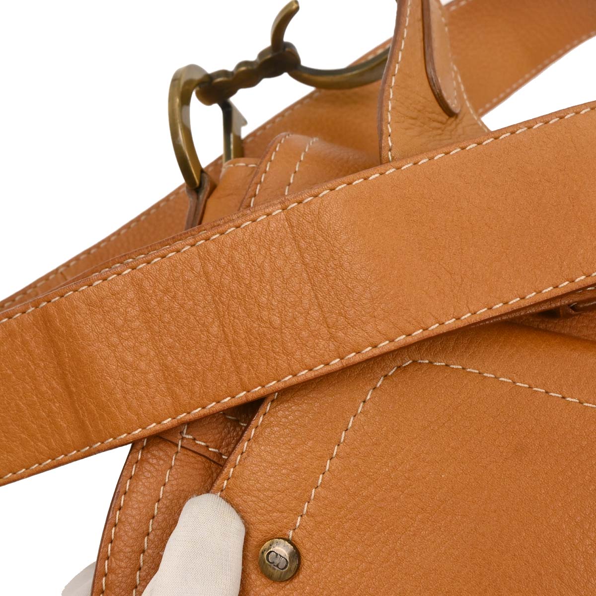 Christian Dior Brown Saddle Shoulder Bag