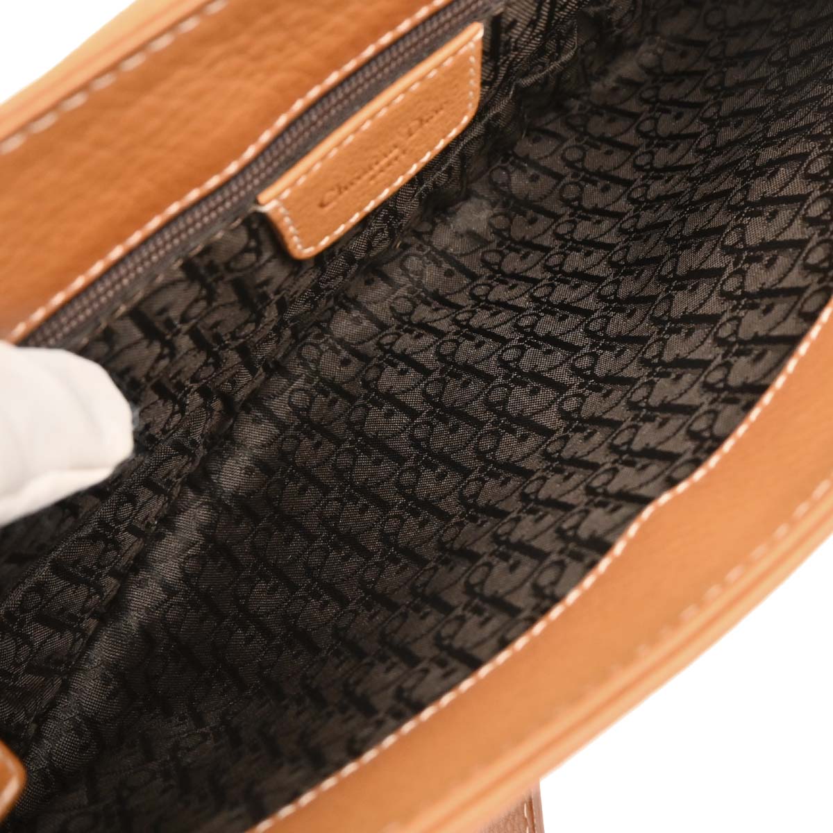 Christian Dior Brown Saddle Shoulder Bag