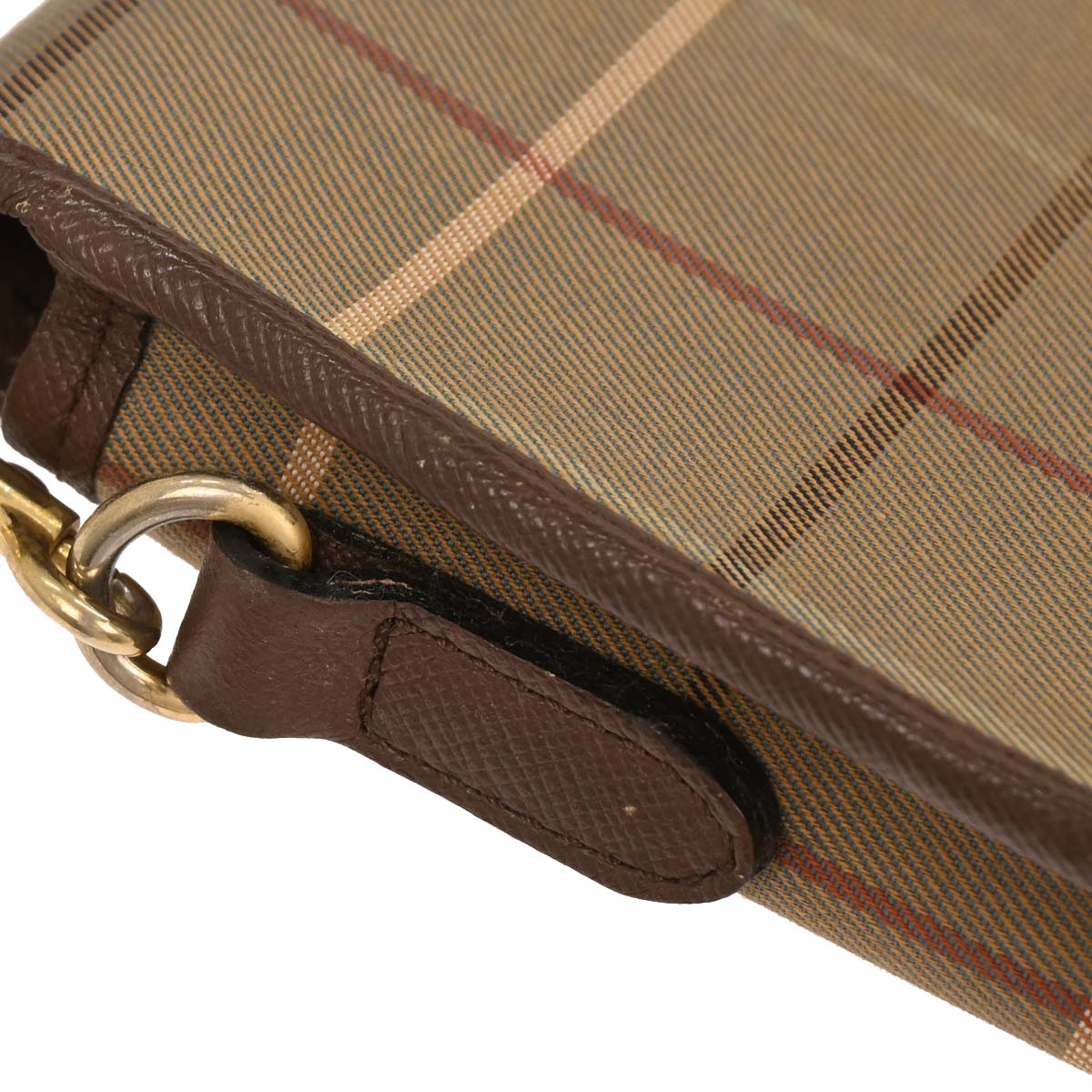 Burberrys Brown Burberry Check Crossbody Bag