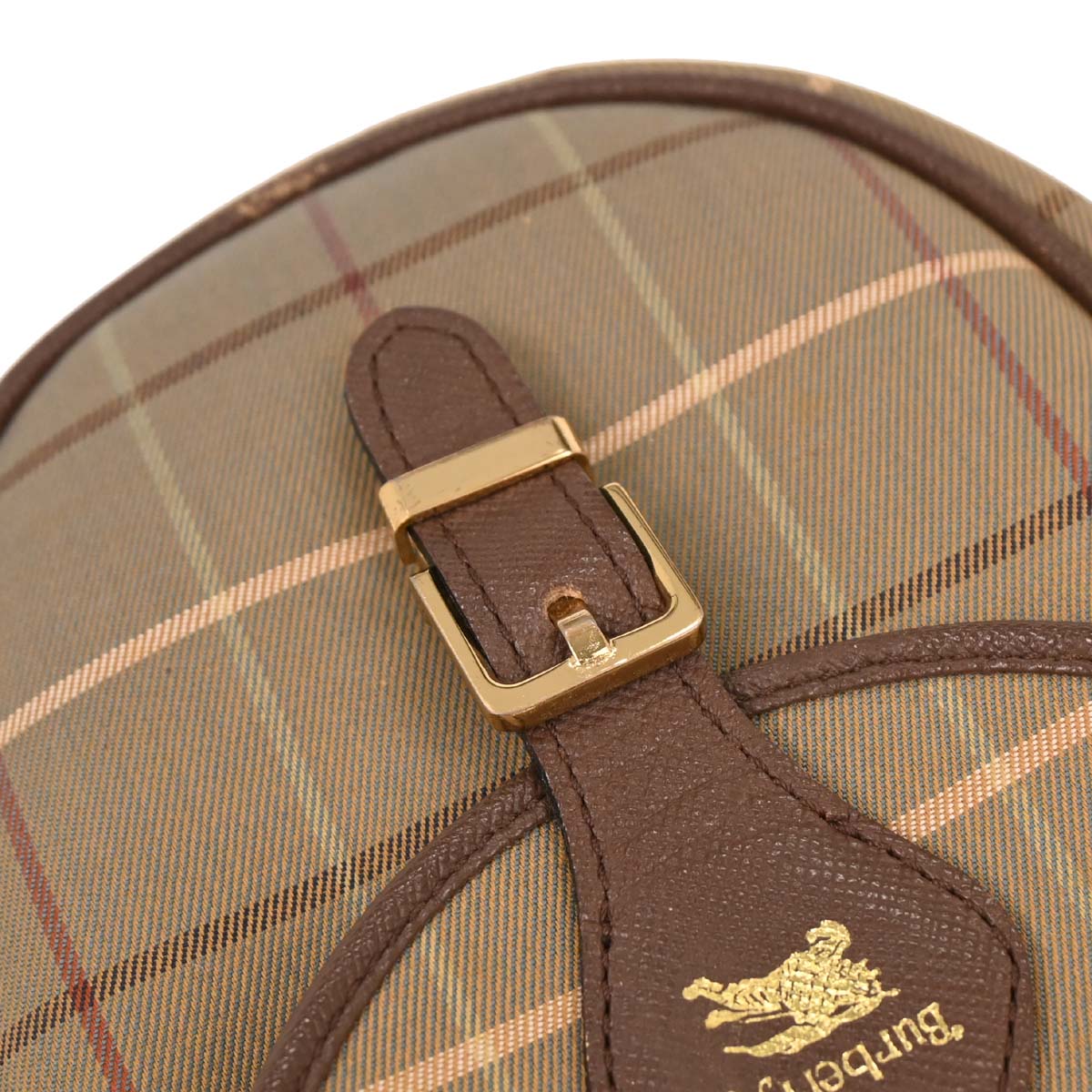Burberrys Brown Burberry Check Crossbody Bag
