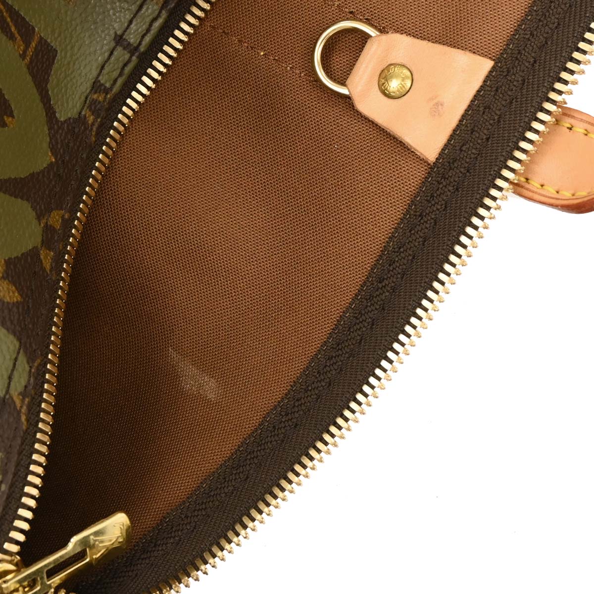 Louis Vuitton Khaki Monogram Graffiti Keepall 50 Duffle Bag M92196