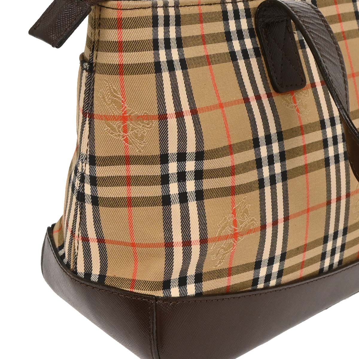 Burberrys Beige House Check Tote Bag