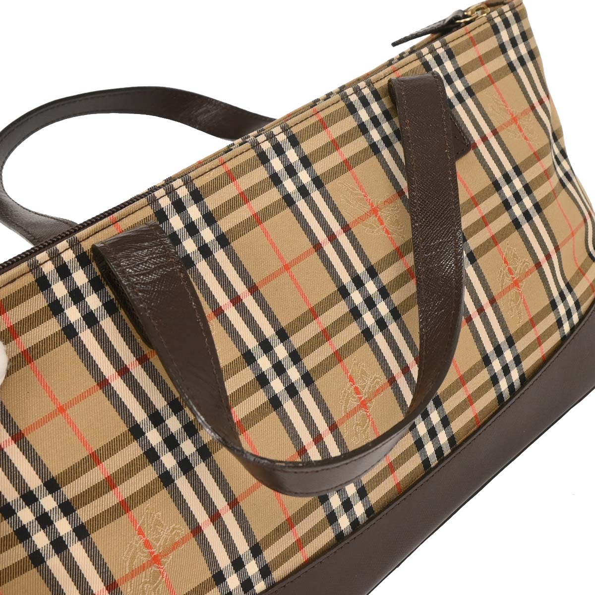 Burberrys Beige House Check Tote Bag