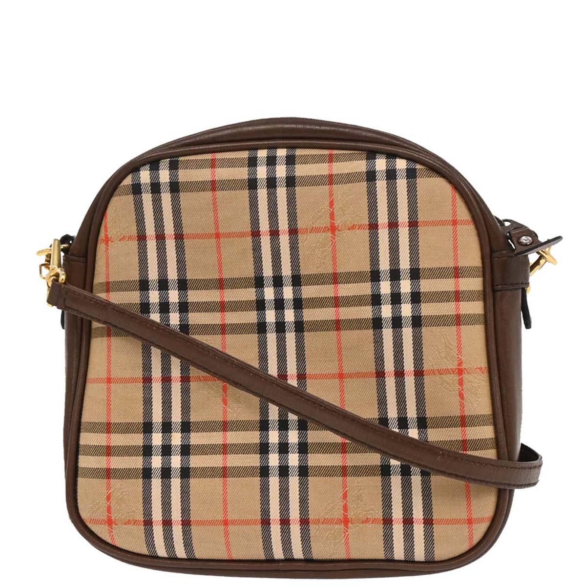 Burberrys Beige House Check Crossbody Bag