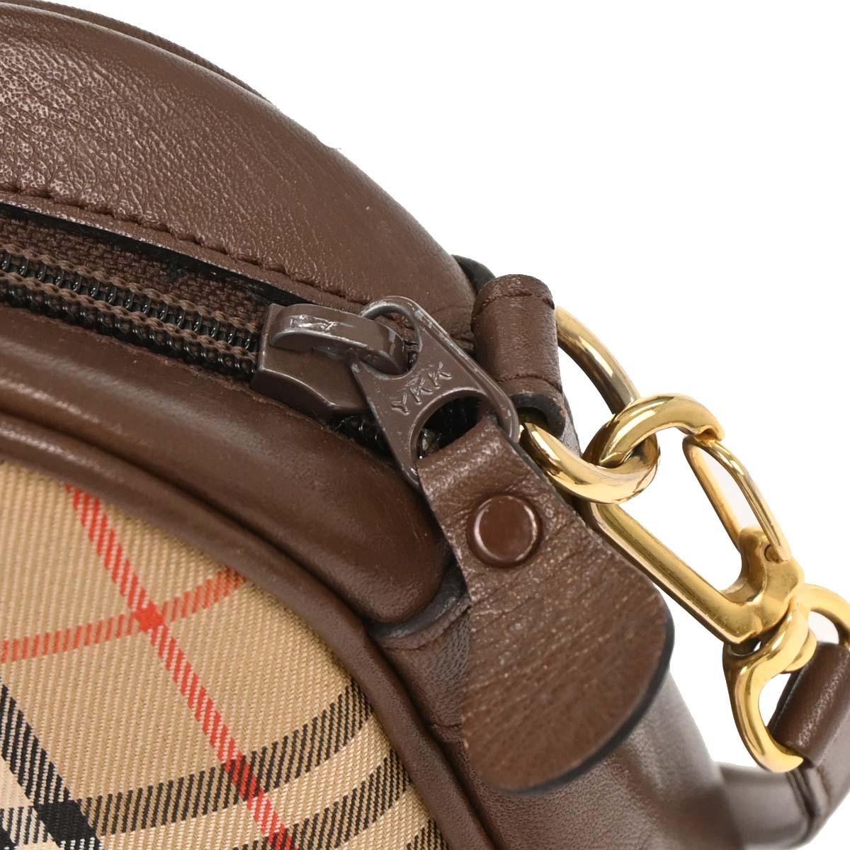 Burberrys Beige House Check Crossbody Bag