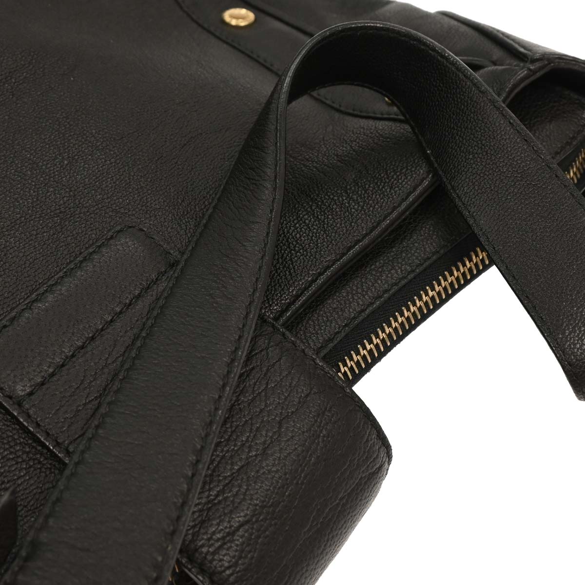 Bvlgari Black Leather Shoulder Bag