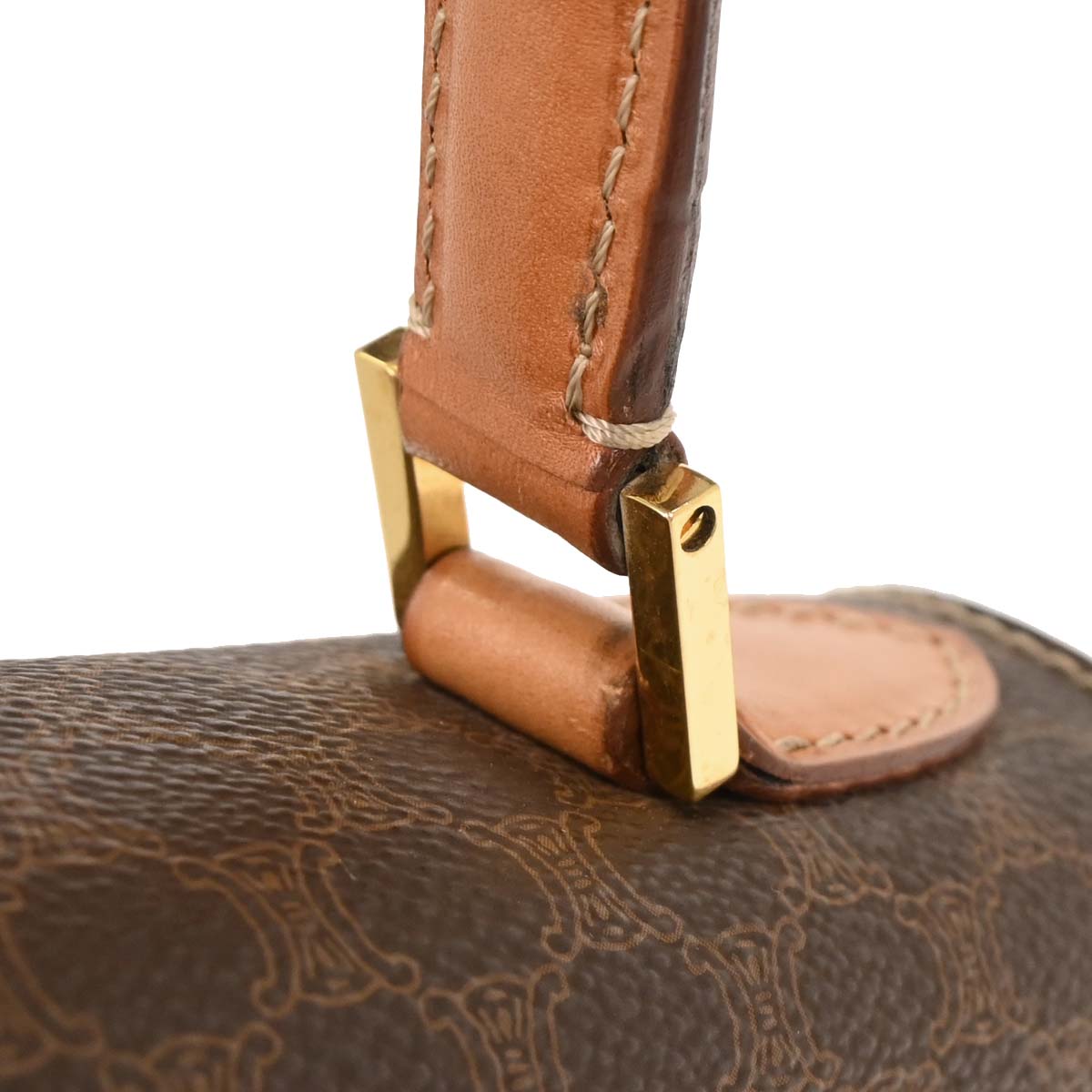 Celine Brown Macadam 2way Shoulder Handbag