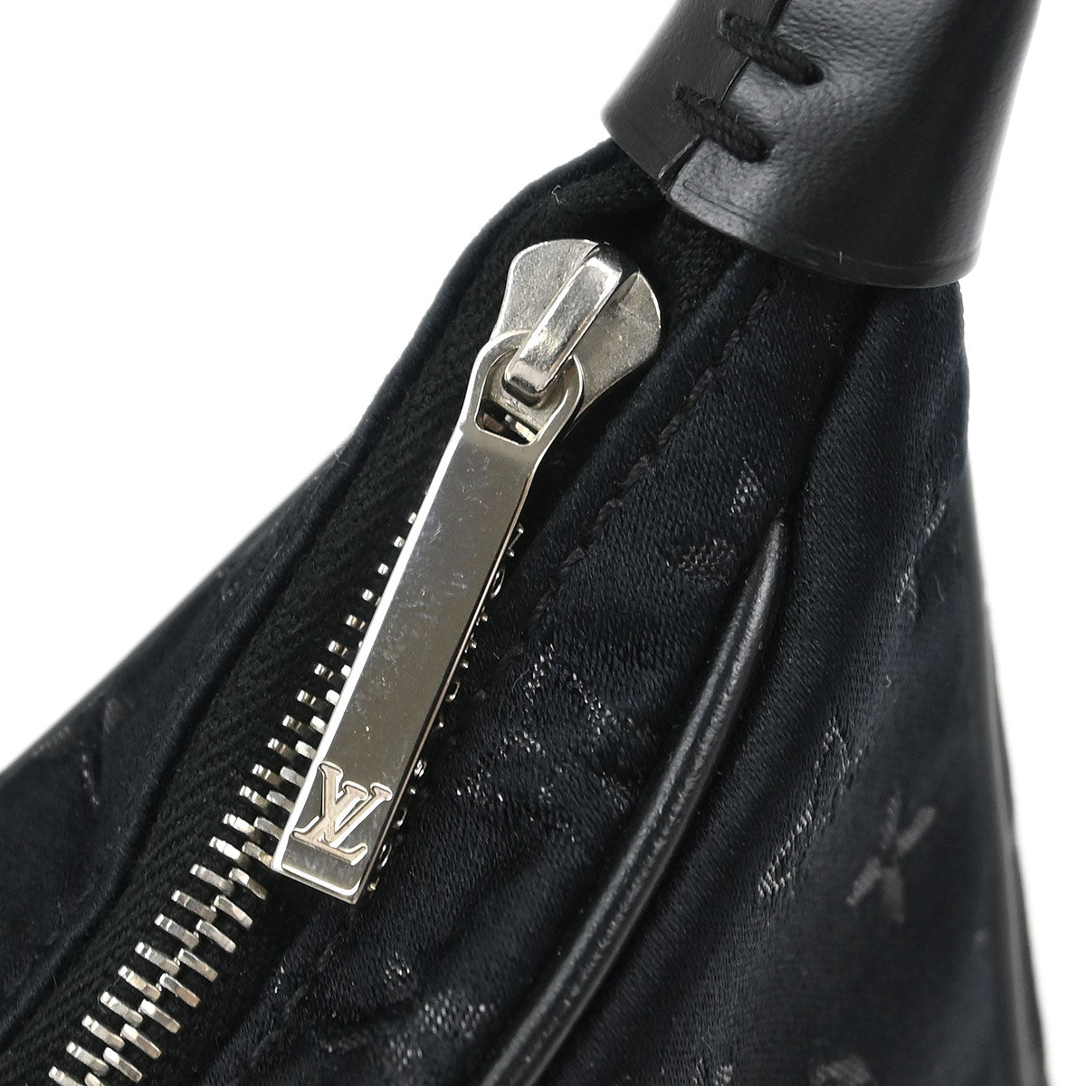 Louis Vuitton Black Monogram Satin Little Boulogne Handbag M92142