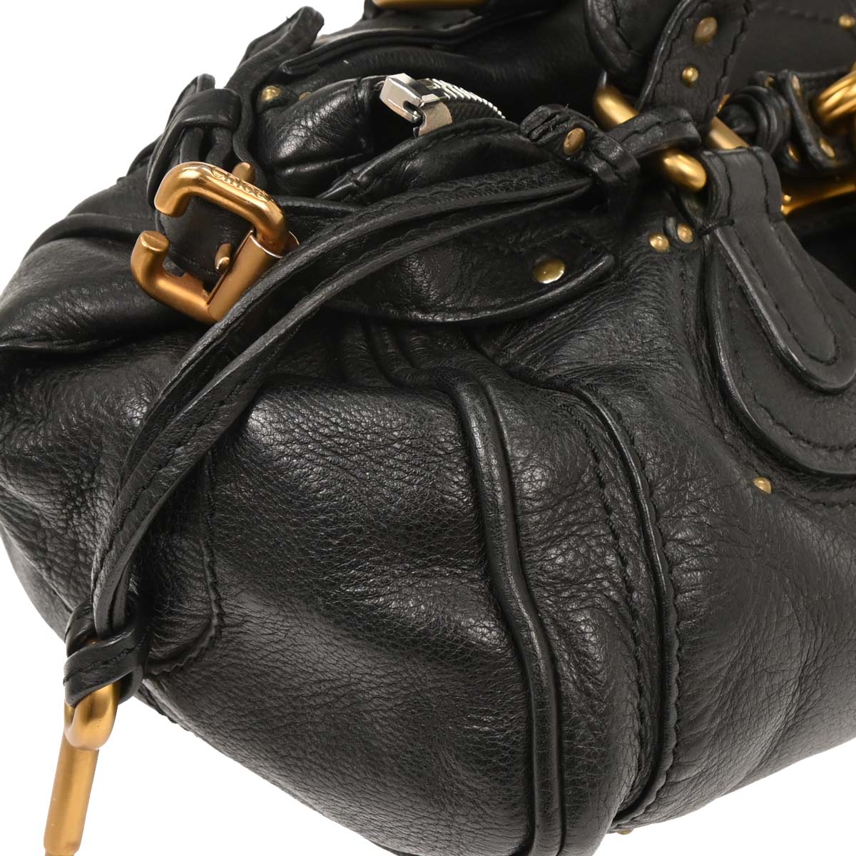 Chloe Black Leather Paddington Handbag