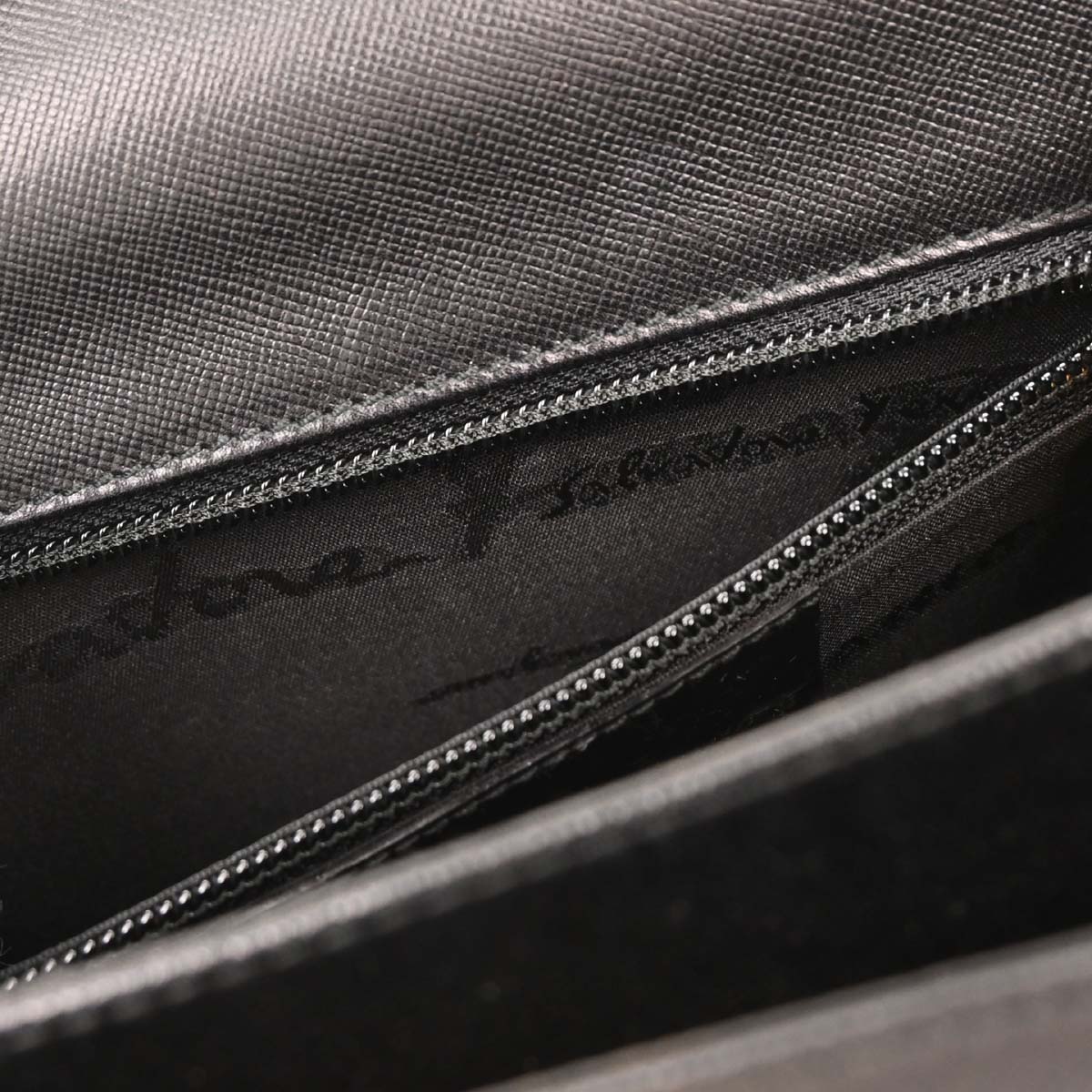 Salvatore Ferragamo Black Gancini 2way Shoulder Handbag