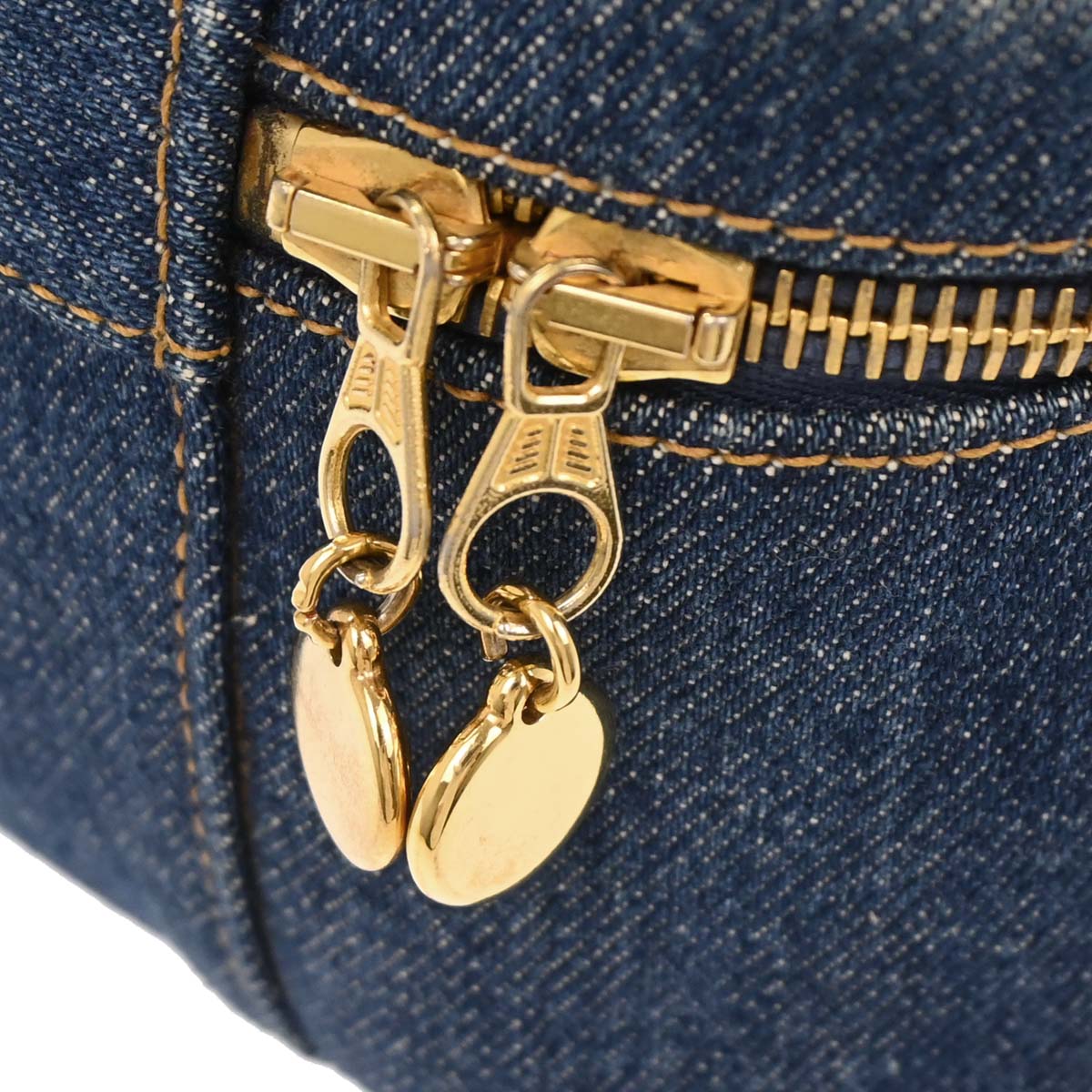 Chanel 1996-1997 Blue Denim Vanity Handbag