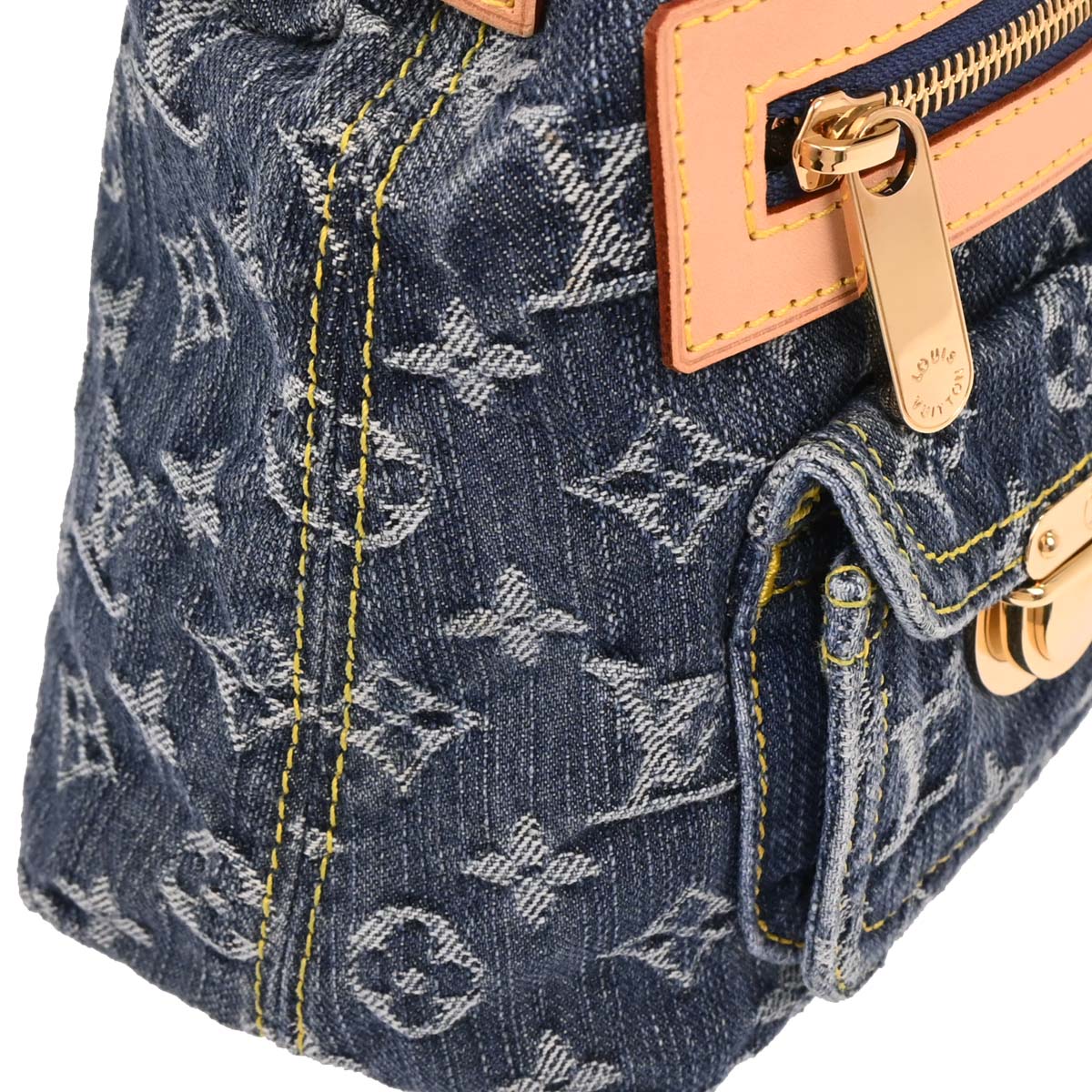 Louis Vuitton Blue Monogram Denim Baggy PM Shoulder Bag M95049