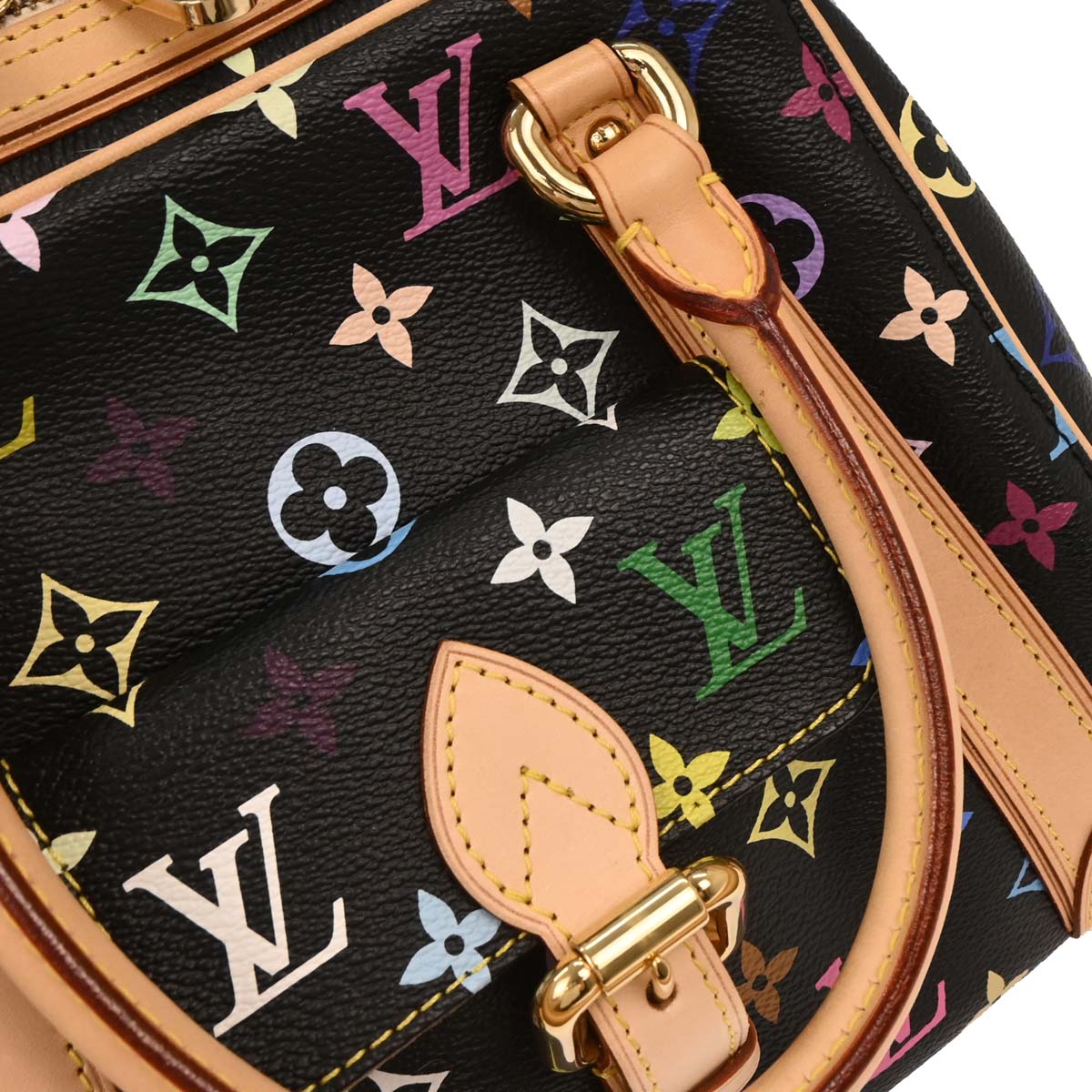 Louis Vuitton Black Monogram Multicolor Priscilla Handbag M40097