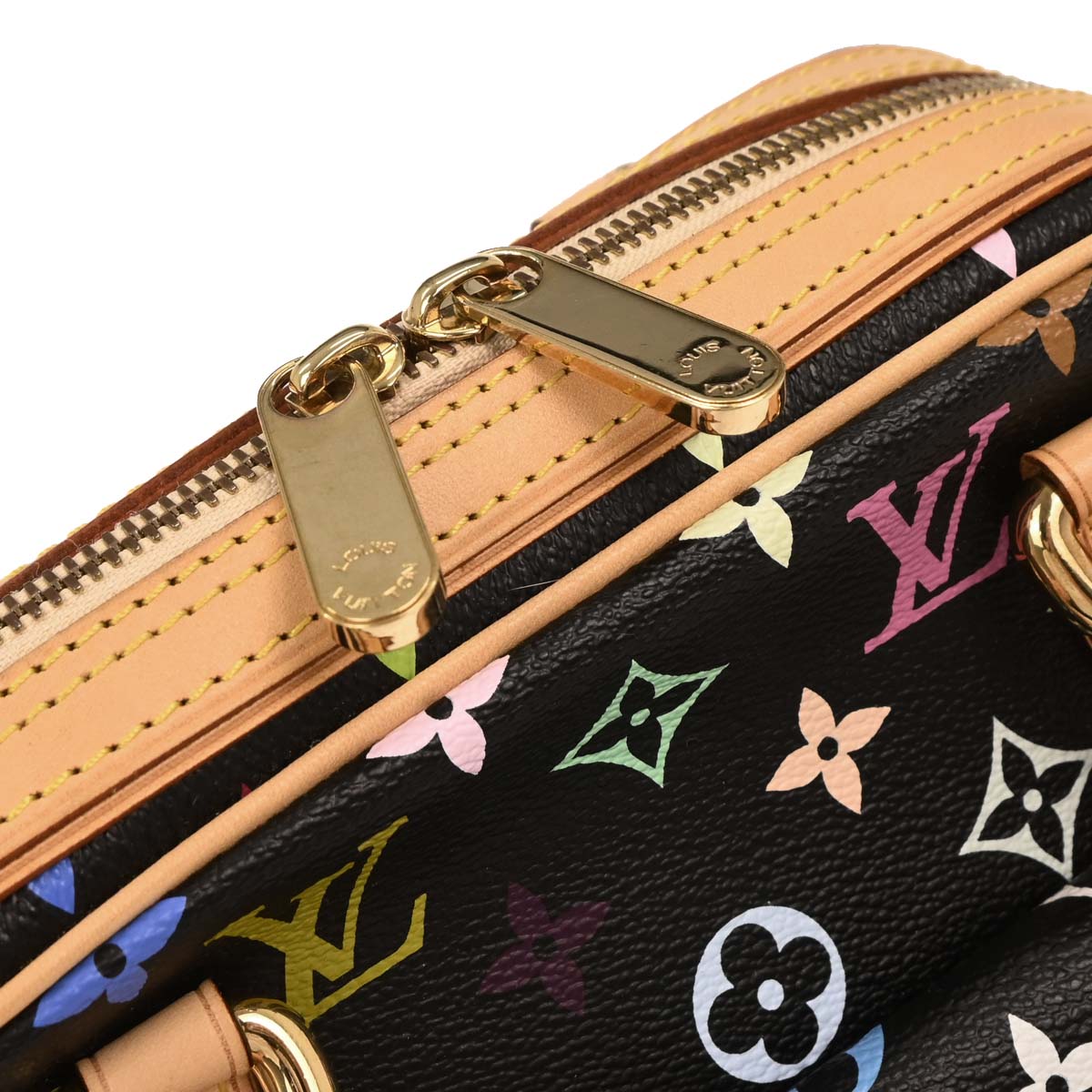 Louis Vuitton Black Monogram Multicolor Priscilla Handbag M40097