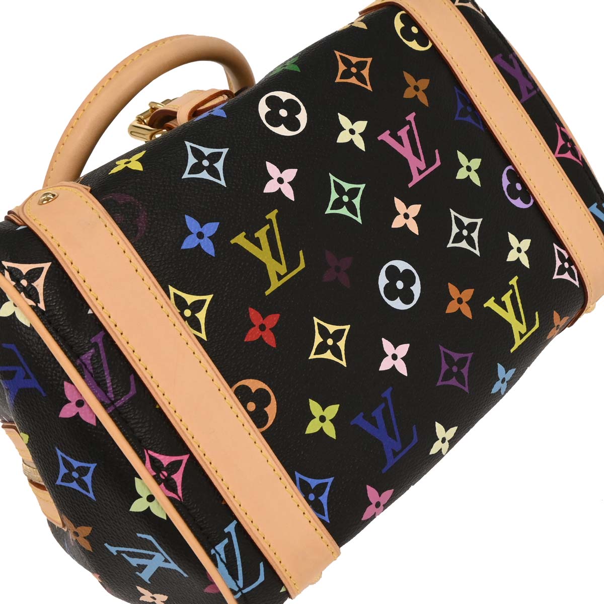 Louis Vuitton Black Monogram Multicolor Priscilla Handbag M40097