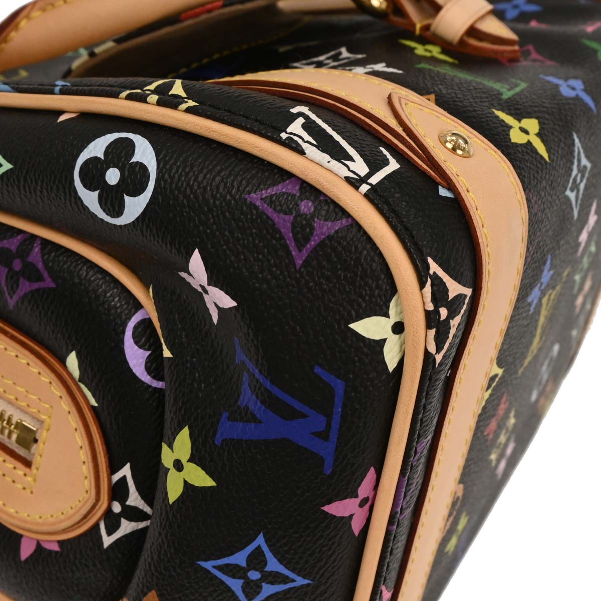 Louis Vuitton Black Monogram Multicolor Priscilla Handbag M40097
