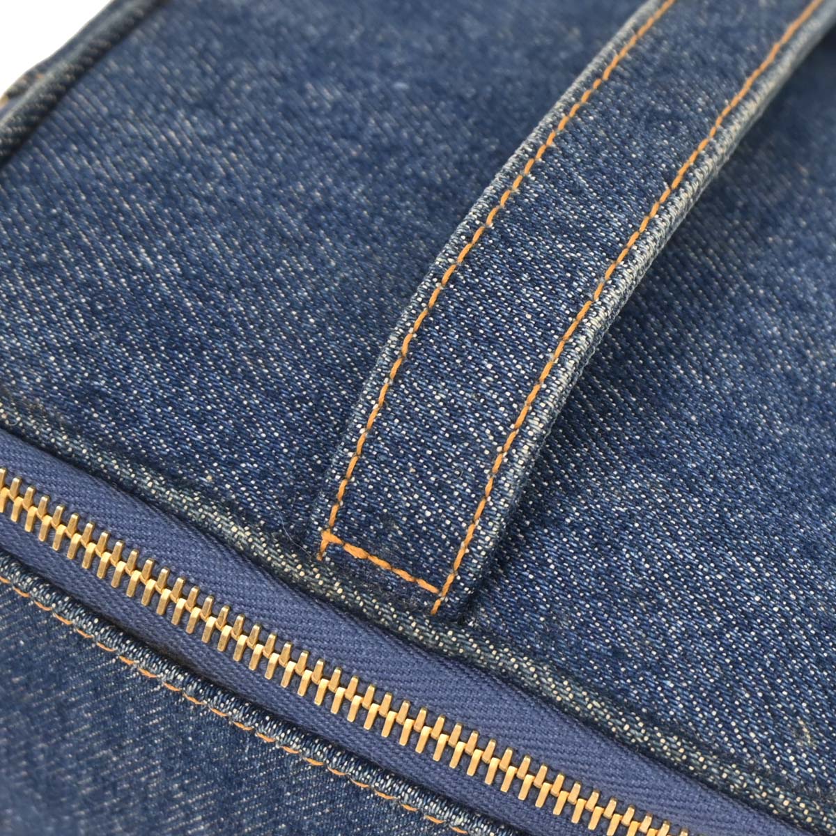 Chanel 1996-1997 Blue Denim Vanity Handbag