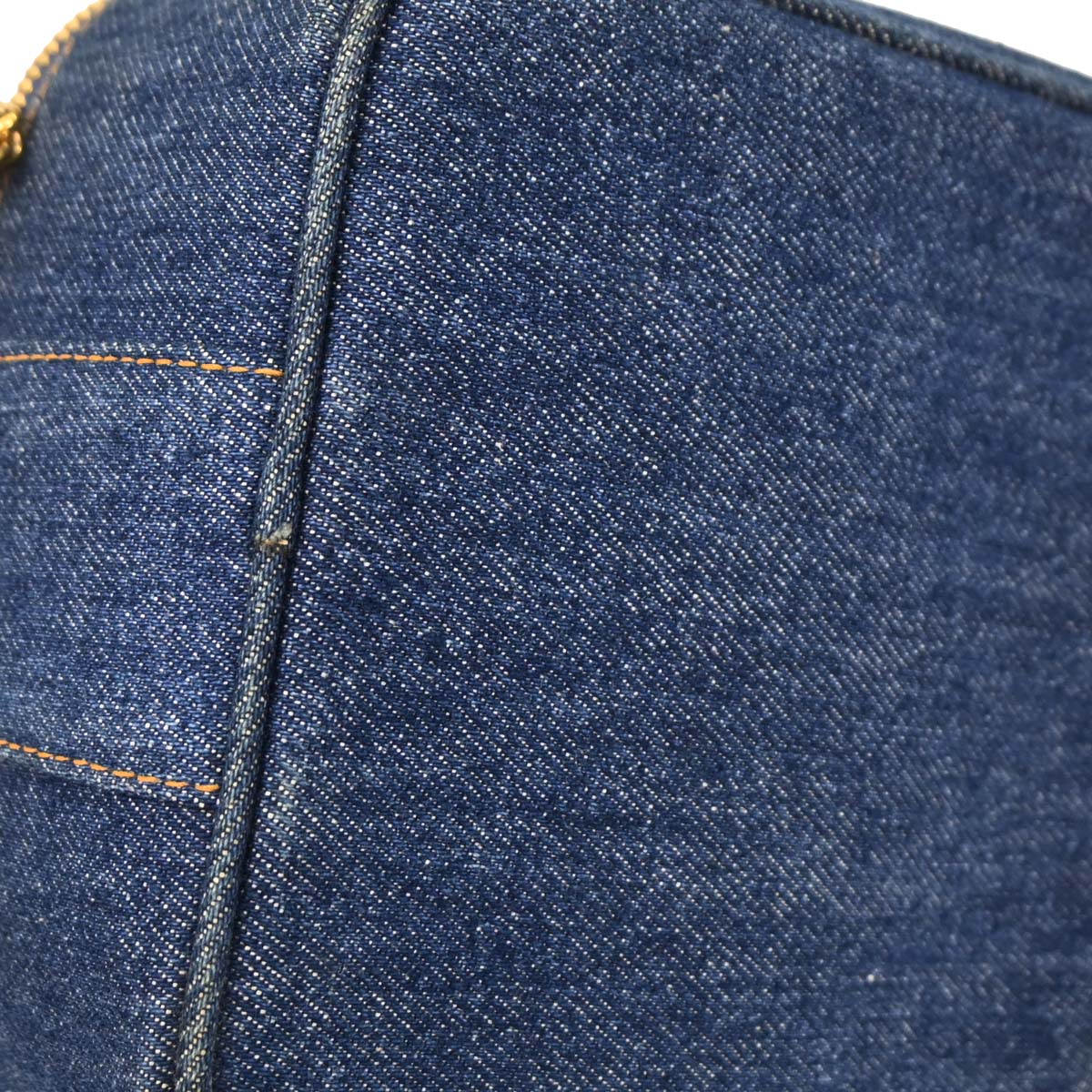 Chanel 1996-1997 Blue Denim Vanity Handbag