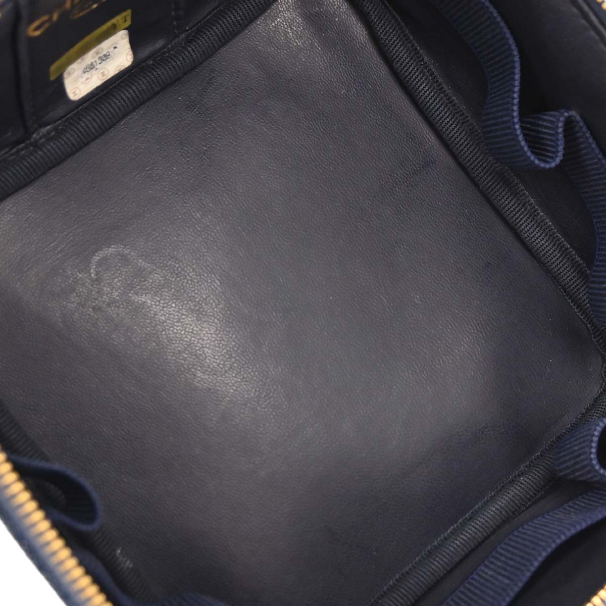 Chanel 1996-1997 Blue Denim Vanity Handbag