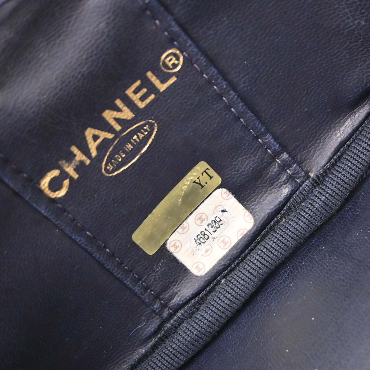 Chanel 1996-1997 Blue Denim Vanity Handbag