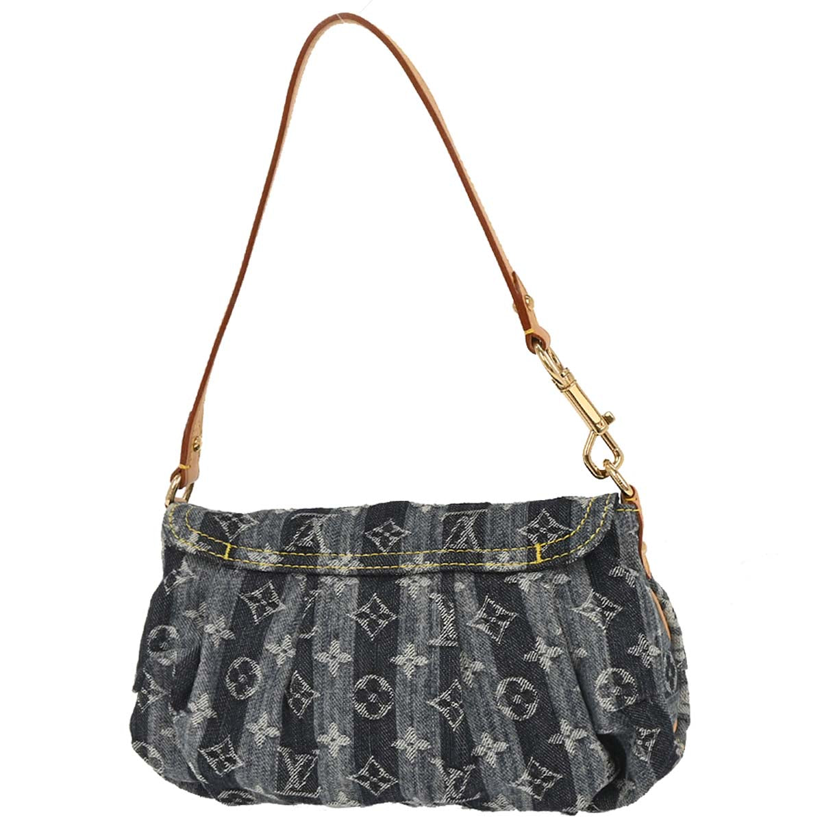 Louis Vuitton Blue Monogram Denim Mini Pleaty Raye Handbag M95333