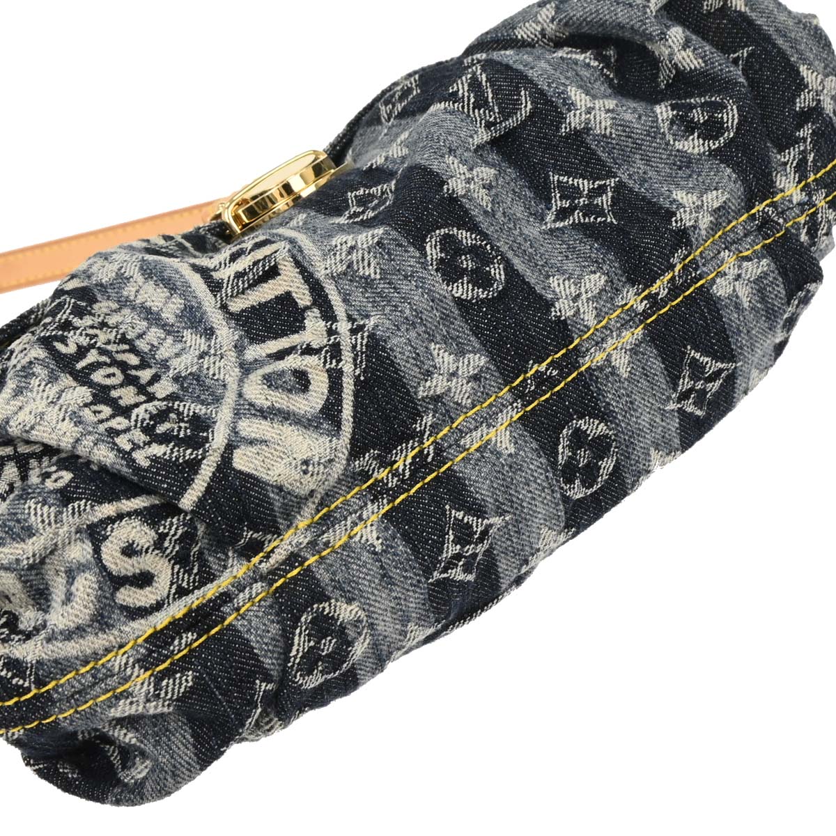 Louis Vuitton Blue Monogram Denim Mini Pleaty Raye Handbag M95333