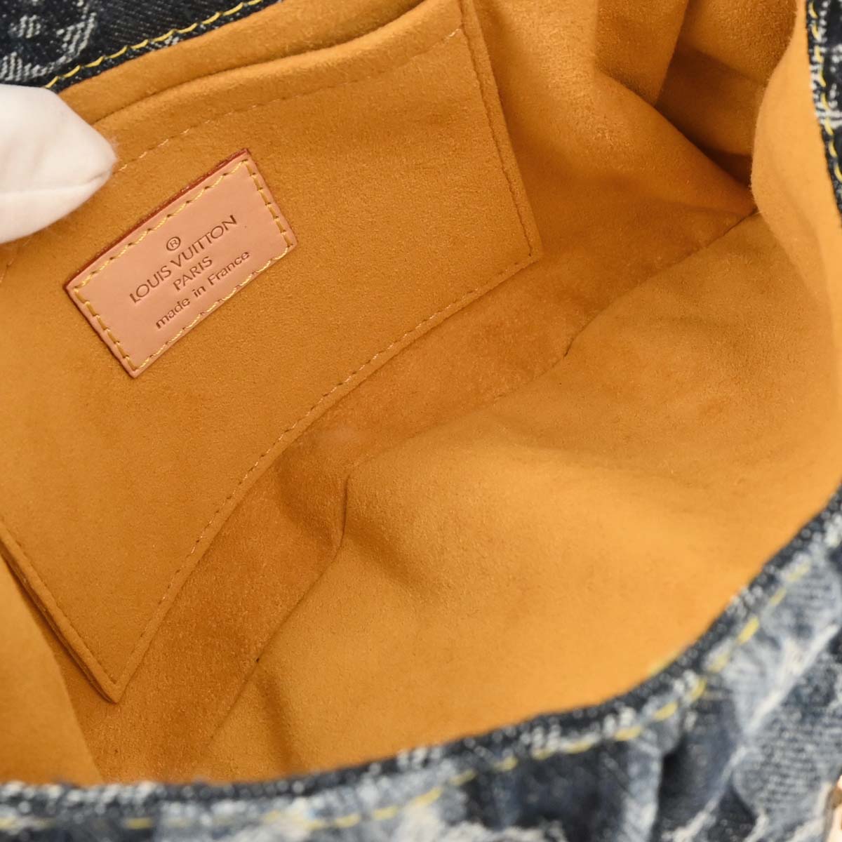 Louis Vuitton Blue Monogram Denim Mini Pleaty Raye Handbag M95333