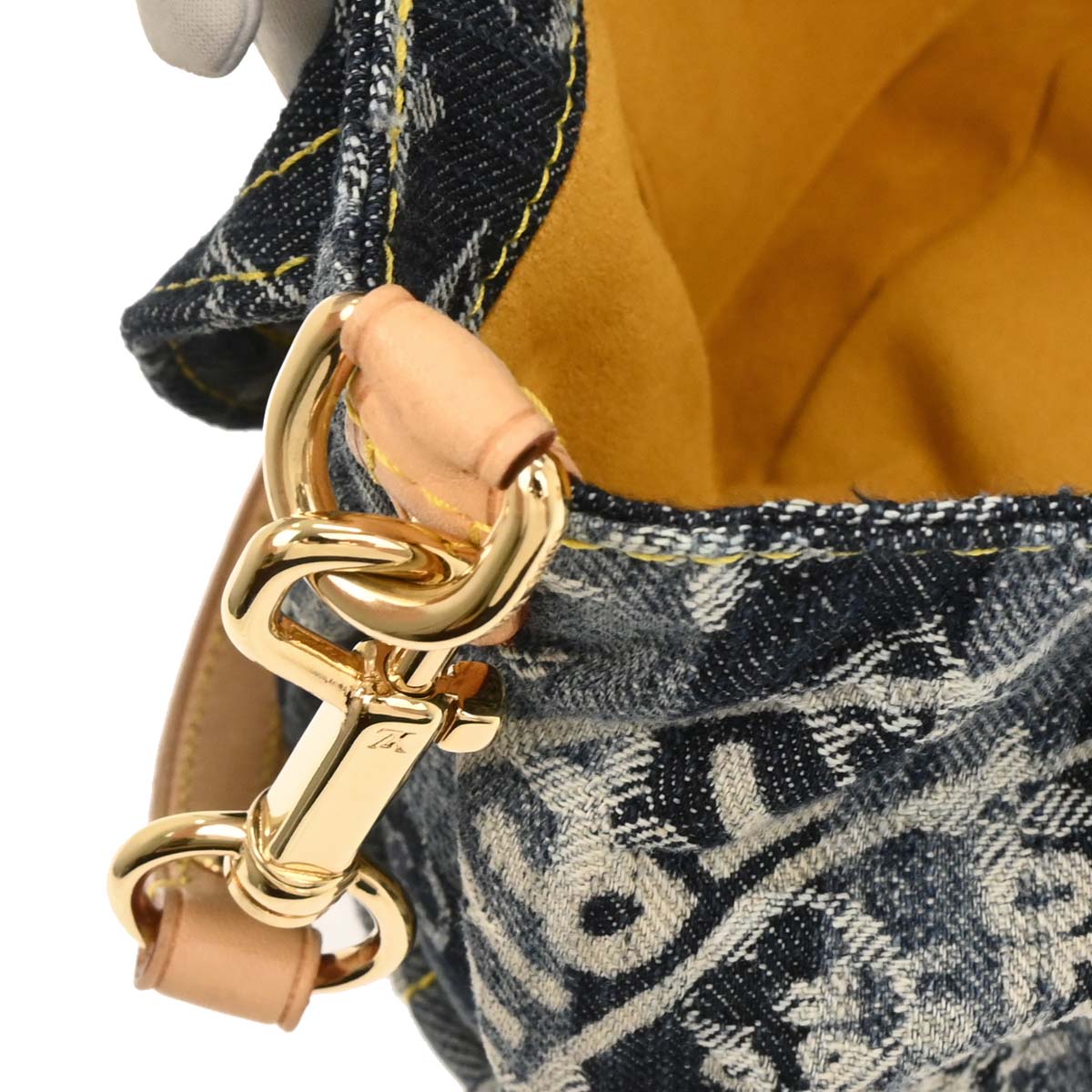 Louis Vuitton Blue Monogram Denim Mini Pleaty Raye Handbag M95333