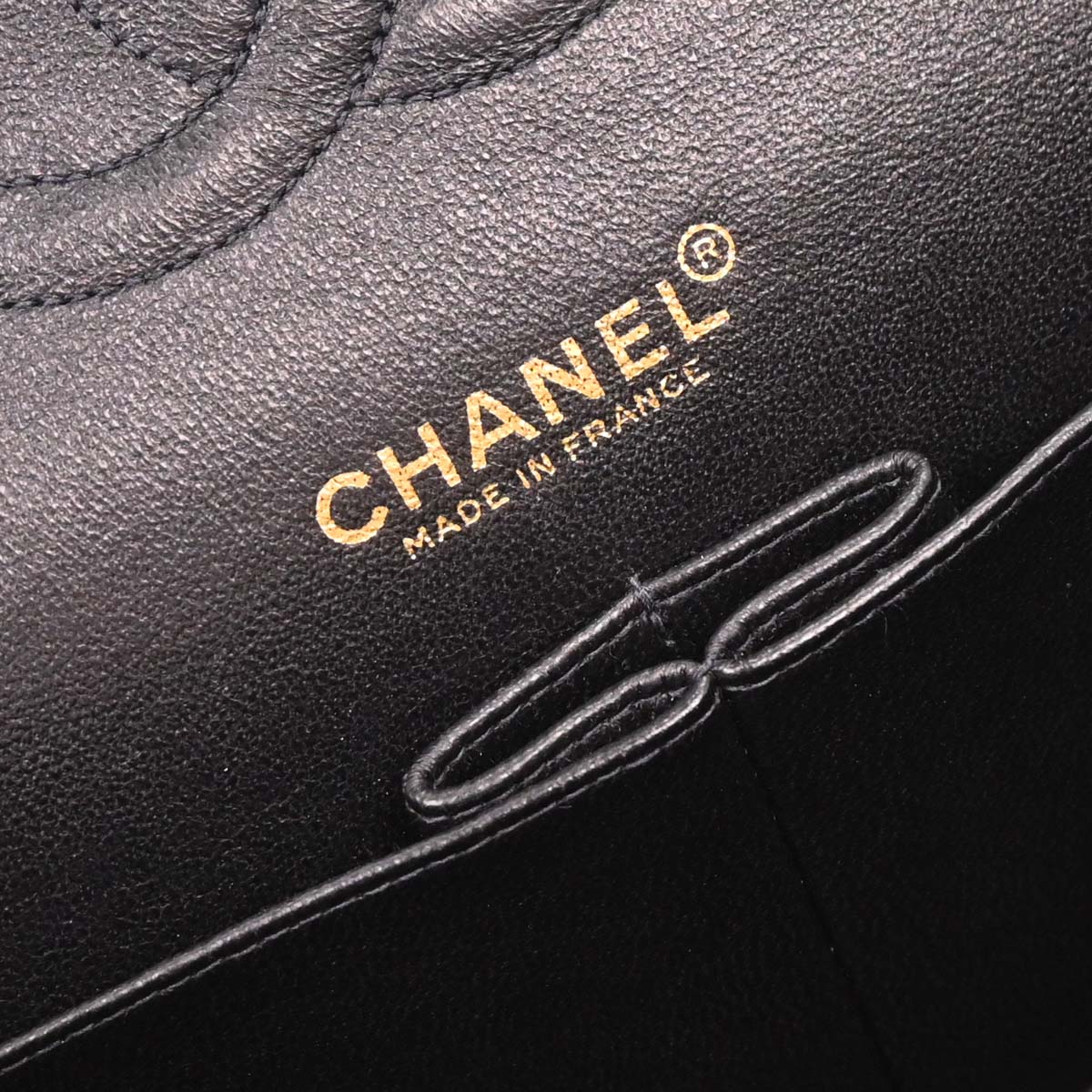 Chanel 2001-2003 Black Canvas COCO Medium Classic Double Flap Shoulder Bag