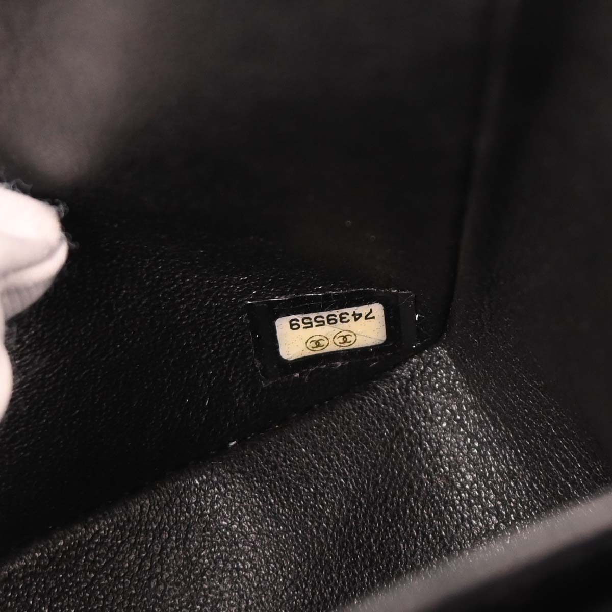 Chanel 2001-2003 Black Canvas COCO Medium Classic Double Flap Shoulder Bag