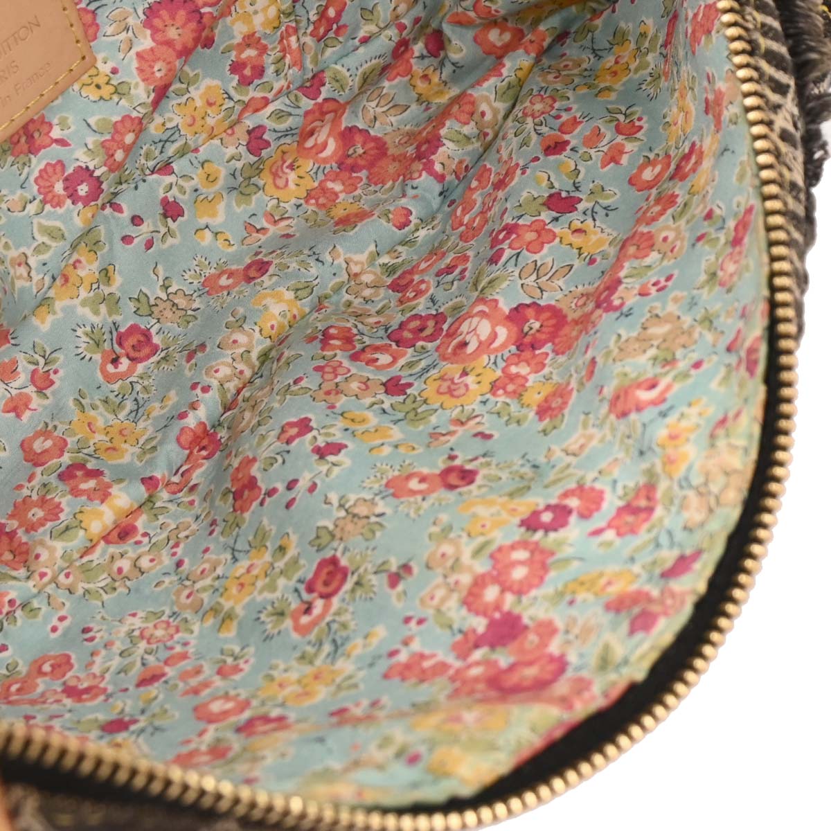 Louis Vuitton Black Monogram Denim Patchwork Pouchy Handbag M95383