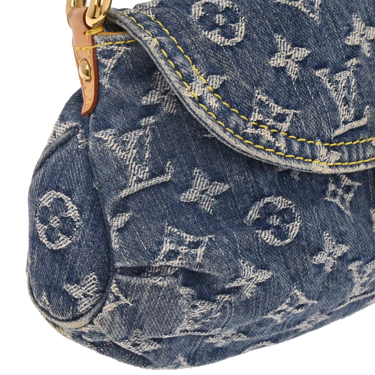Louis Vuitton Blue Monogram Denim Mini Pleaty Handbag M95050