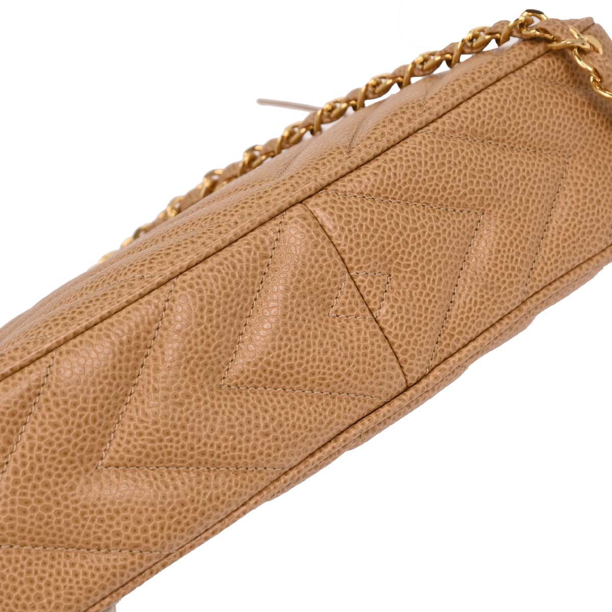 Chanel 1991-1994 Beige Caviar Camera Bag Small